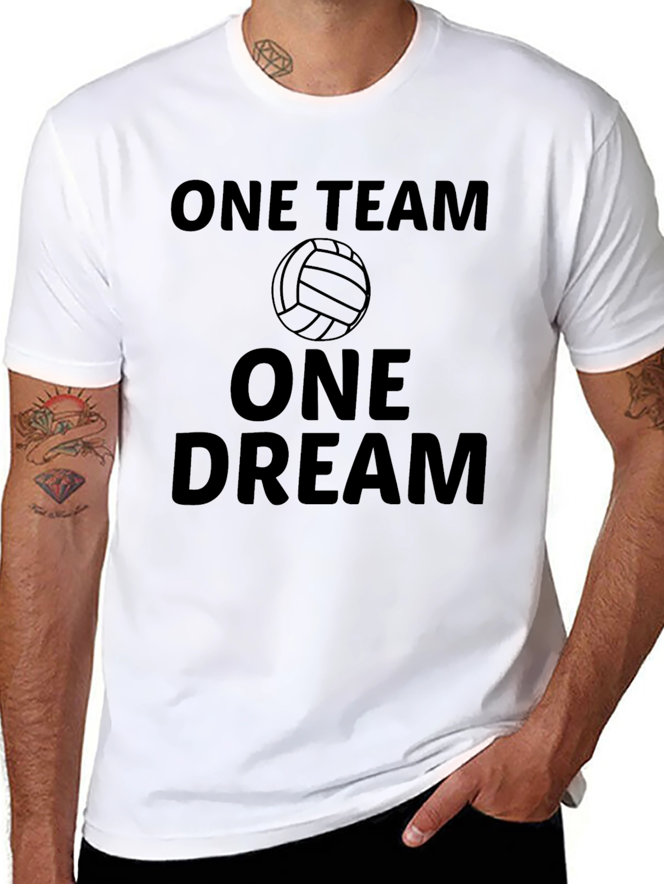 One Team One Dream Volleyball Graphic Tee