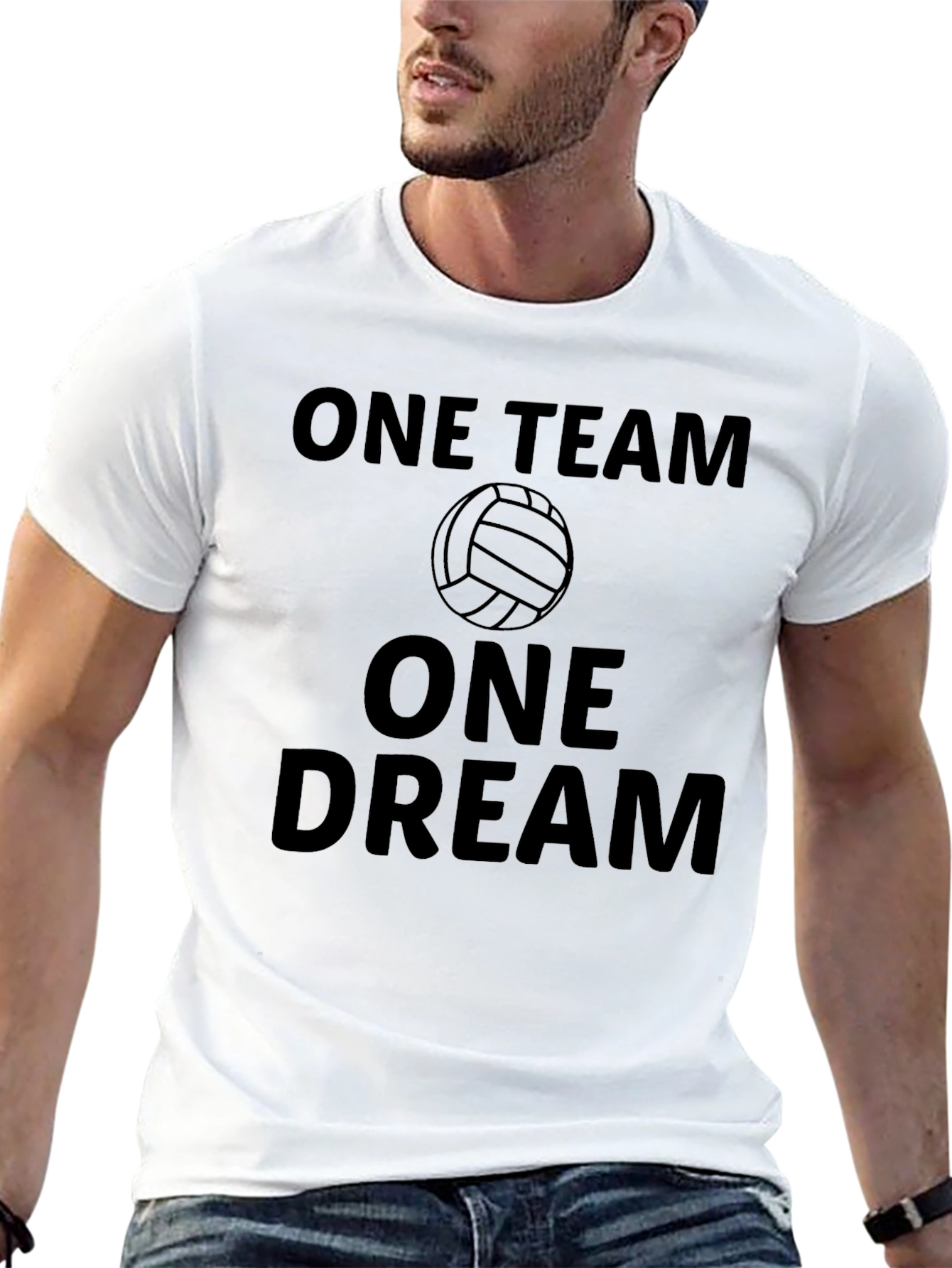 One Team One Dream Volleyball Graphic Tee
