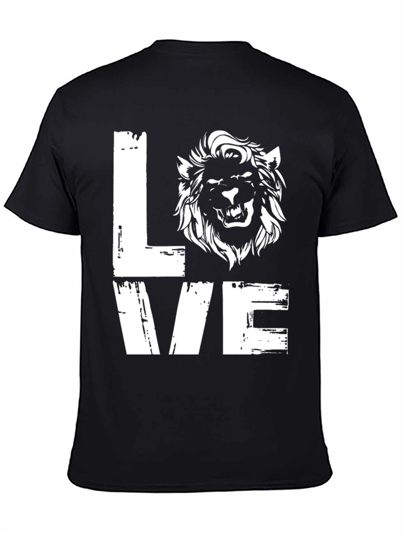 Love Lion Graphic Tee - Mens Black T-Shirt