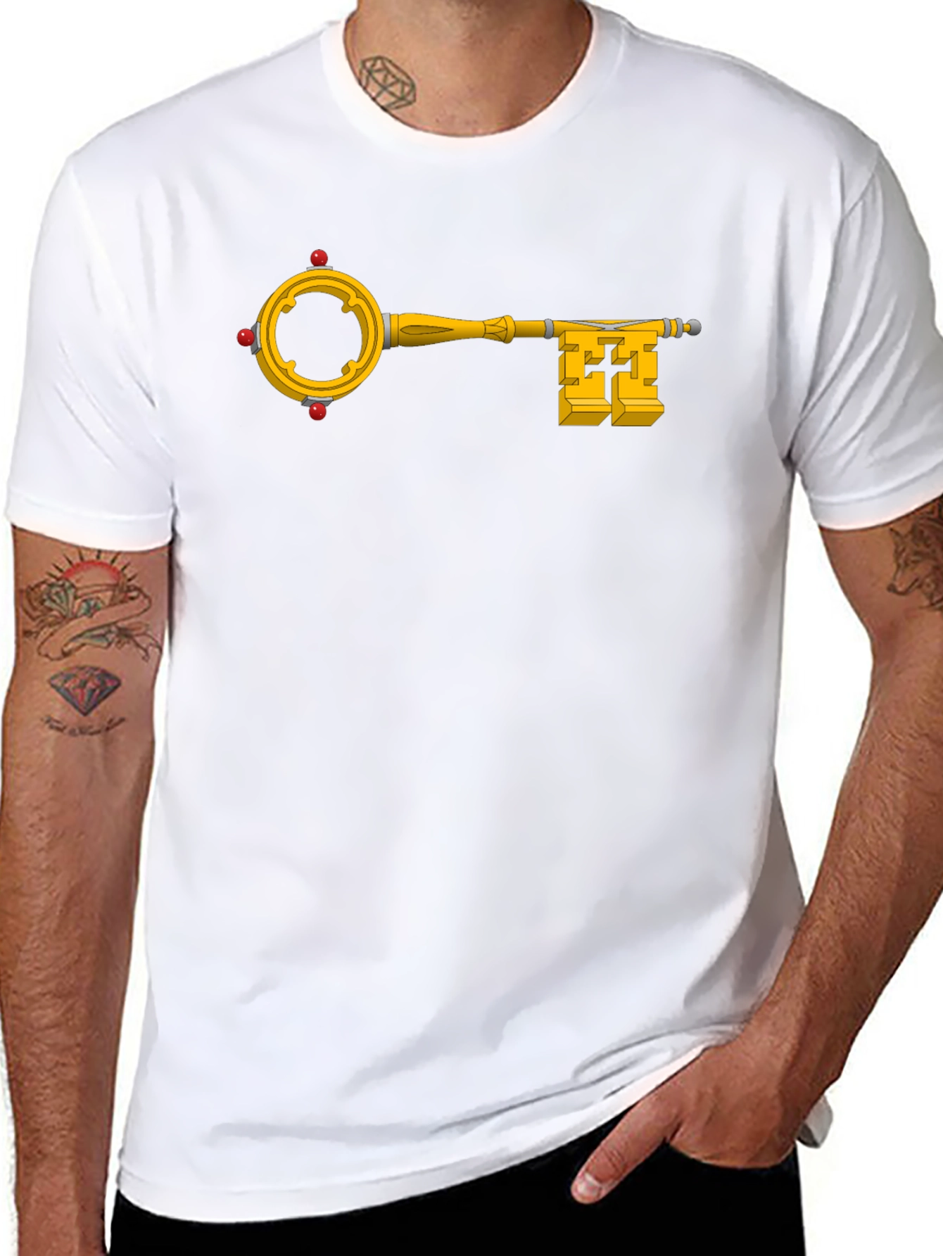 Key Design Black T-Shirt