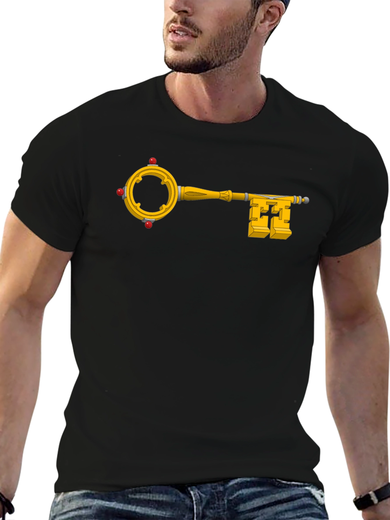 Key Design Black T-Shirt