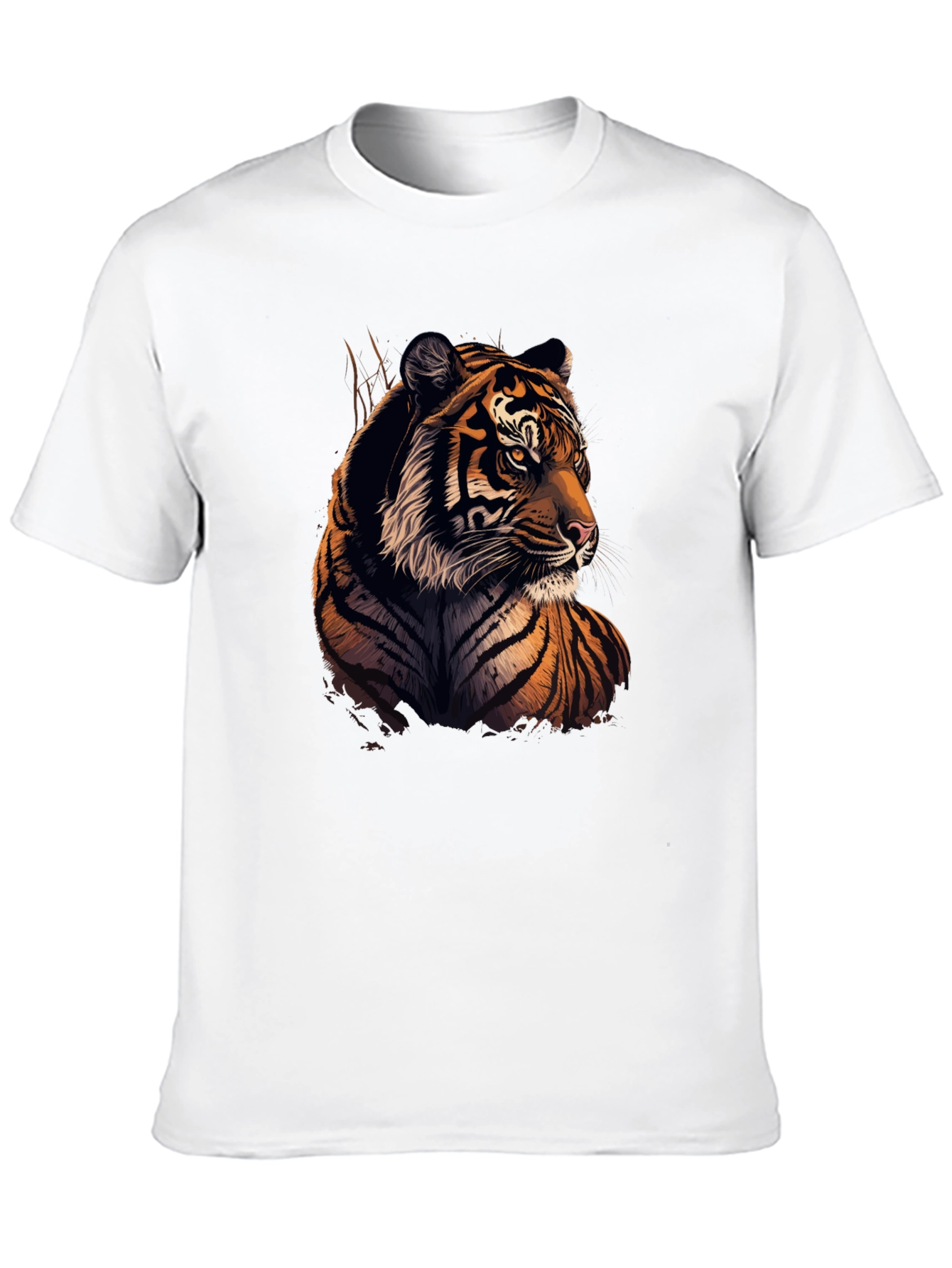 Black Tiger Graphic T-Shirt - Stylish Animal Print Tee