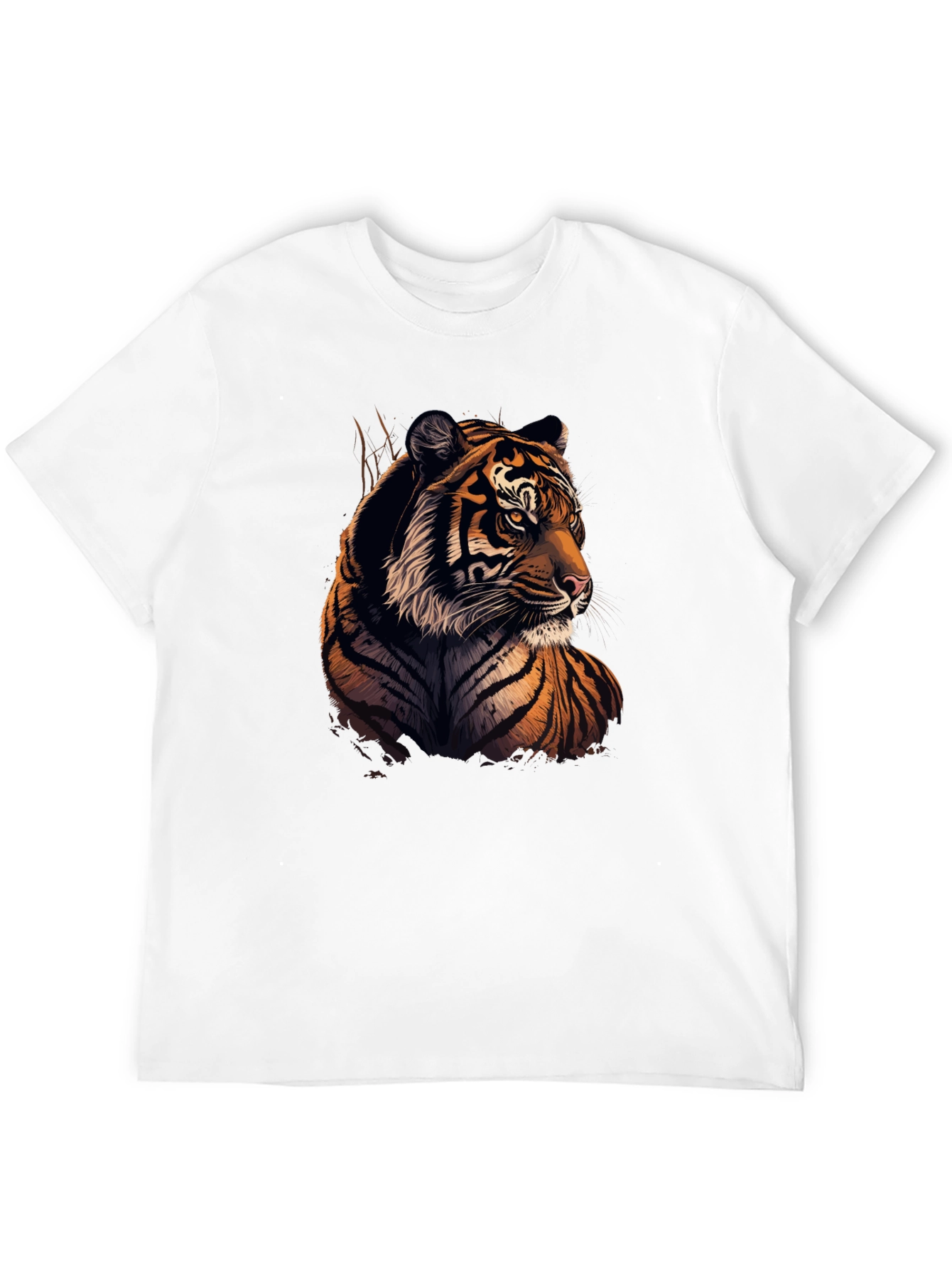 Black Tiger Graphic T-Shirt - Stylish Animal Print Tee
