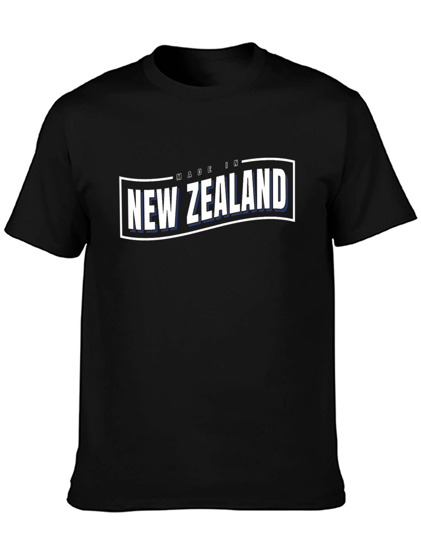 Made in New Zealand Black Graphic T-Shirt