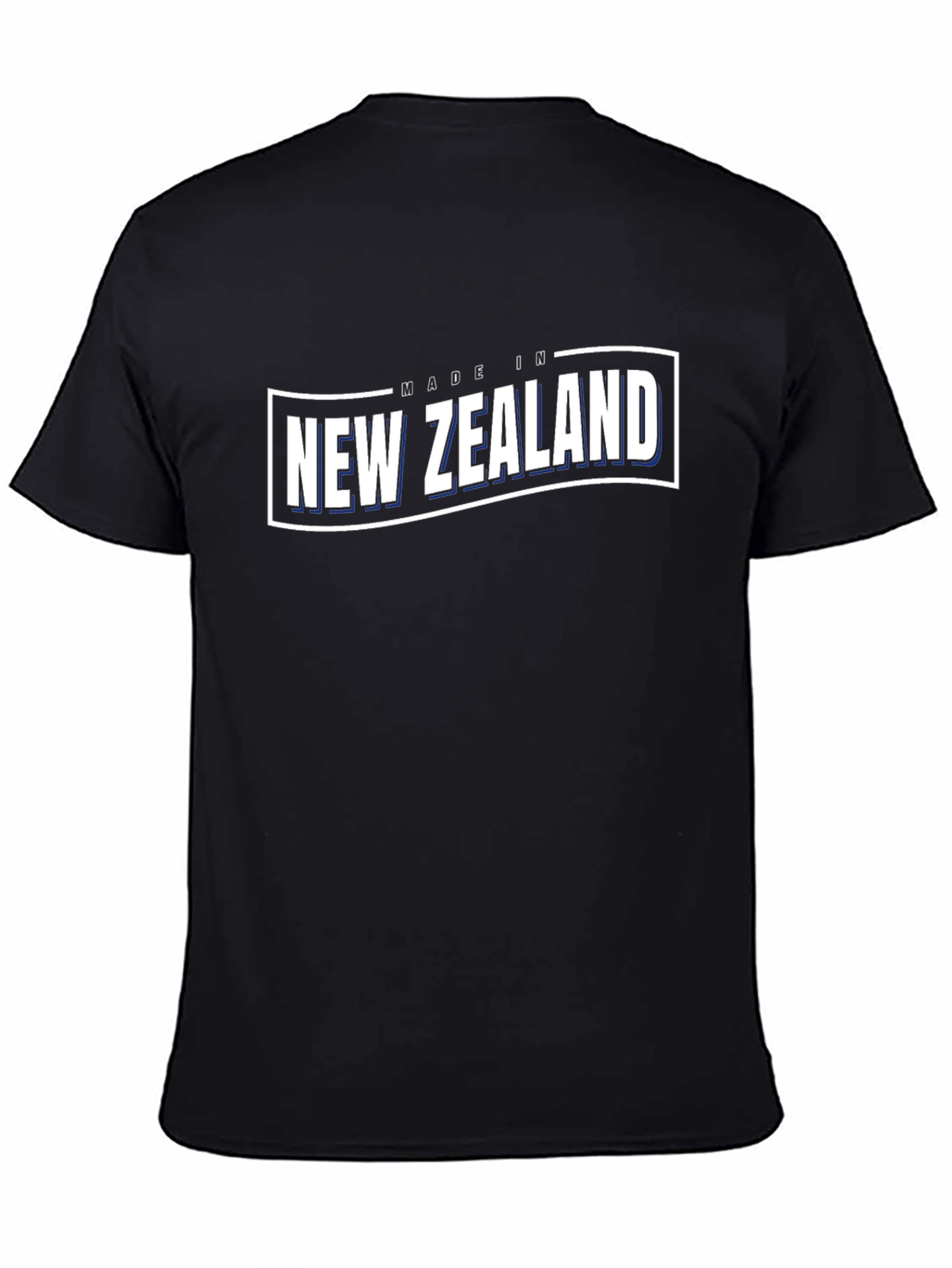 Made in New Zealand Black Graphic T-Shirt