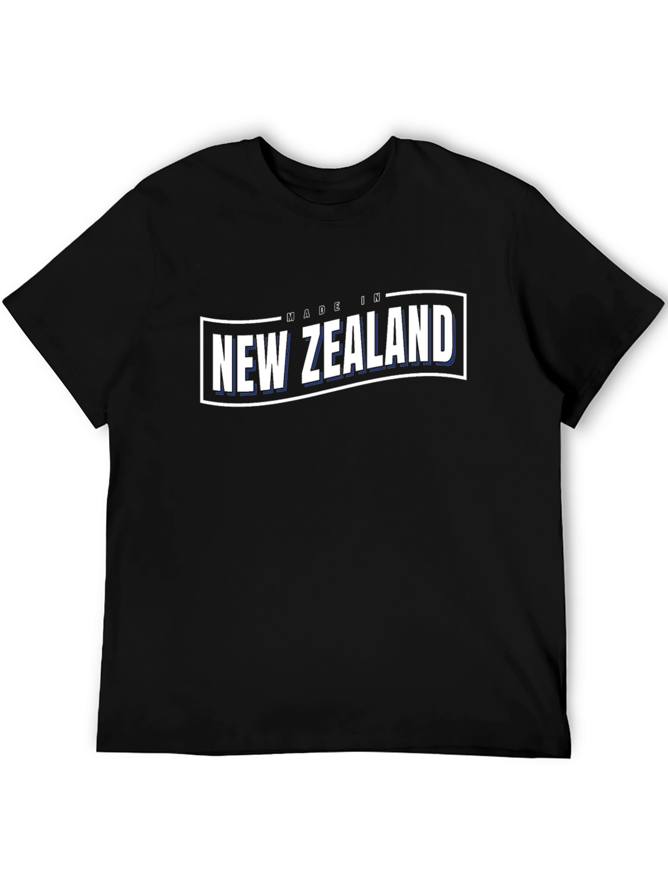 Made in New Zealand Black Graphic T-Shirt