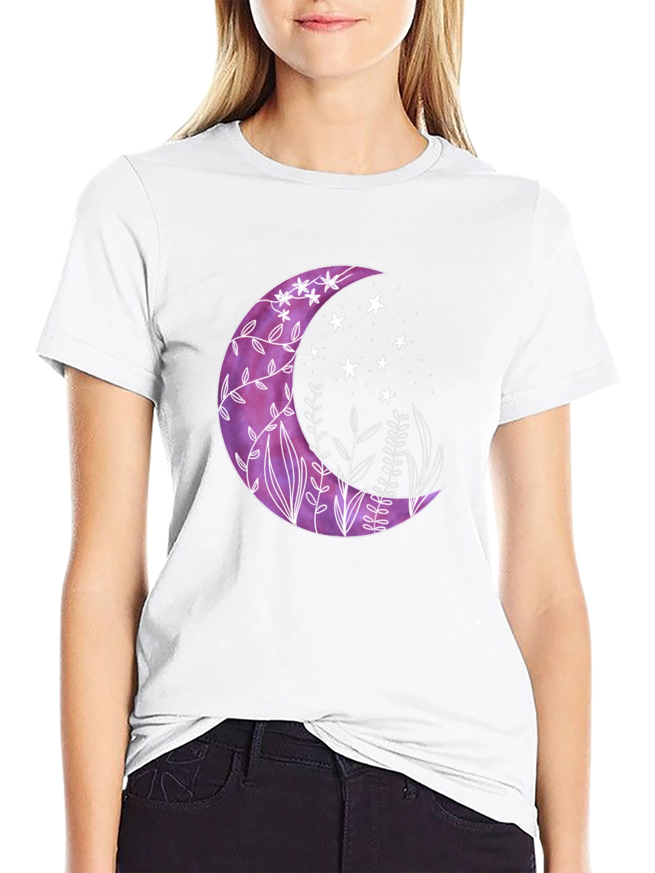 Purple Moon & Stars Graphic Tee