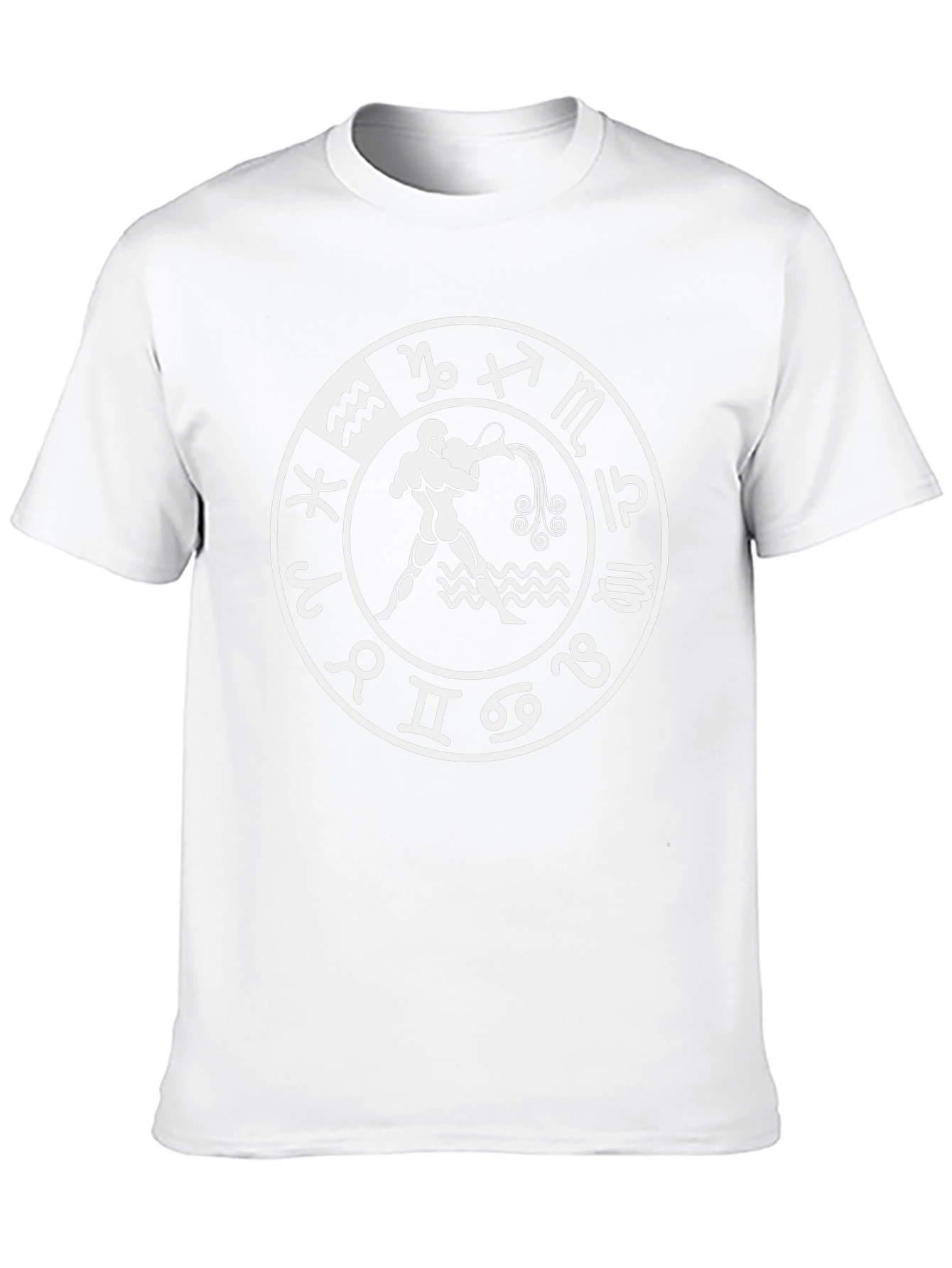 Aquarius Zodiac Black T-Shirt