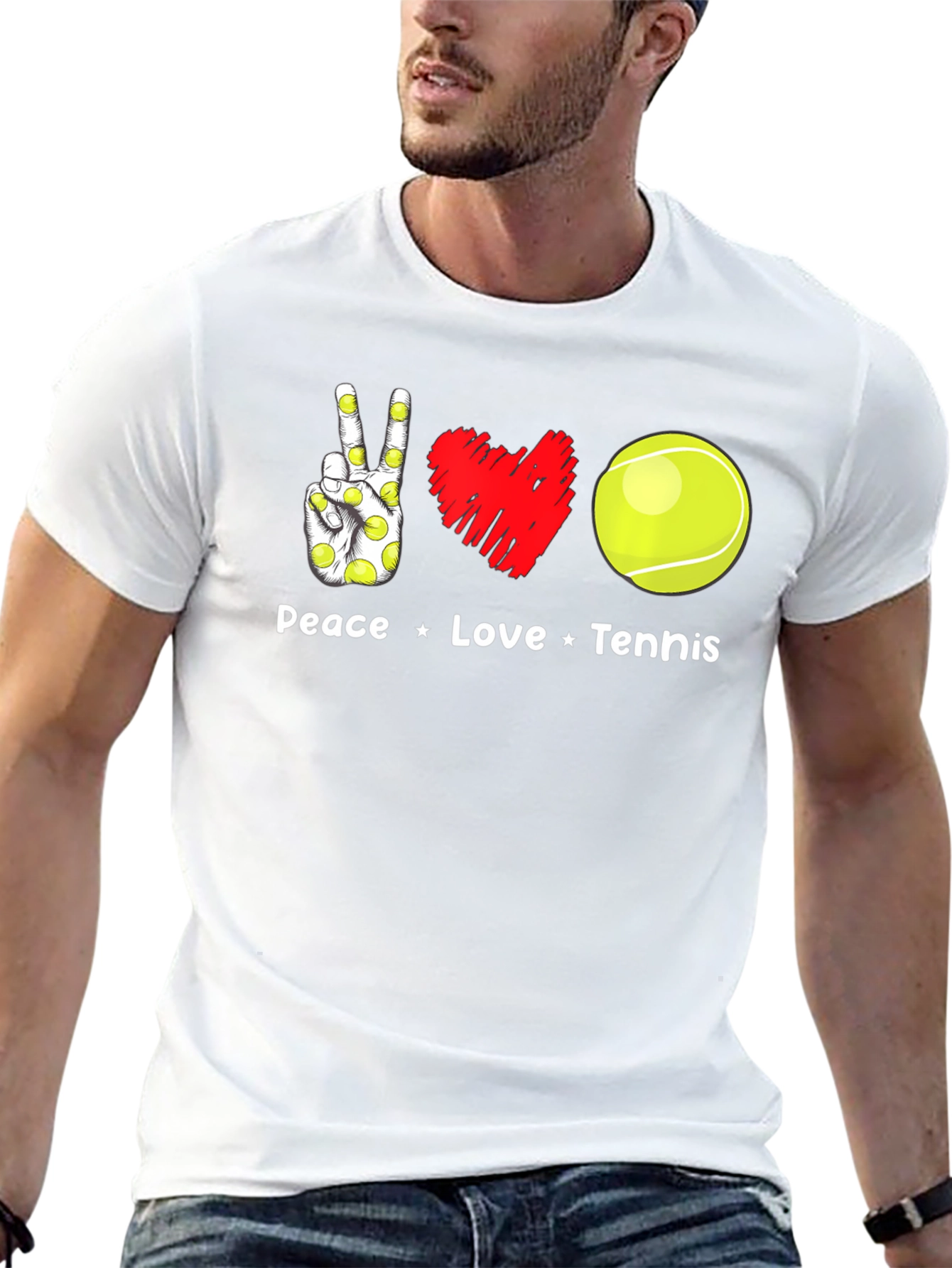 Peace Love Tennis T-Shirt