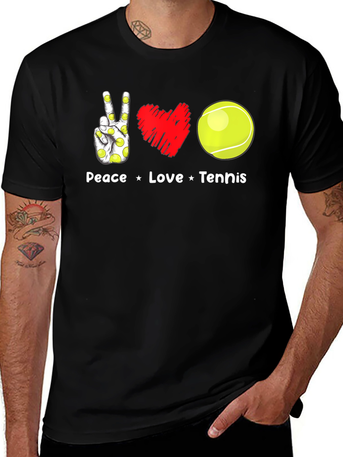 Peace Love Tennis T-Shirt