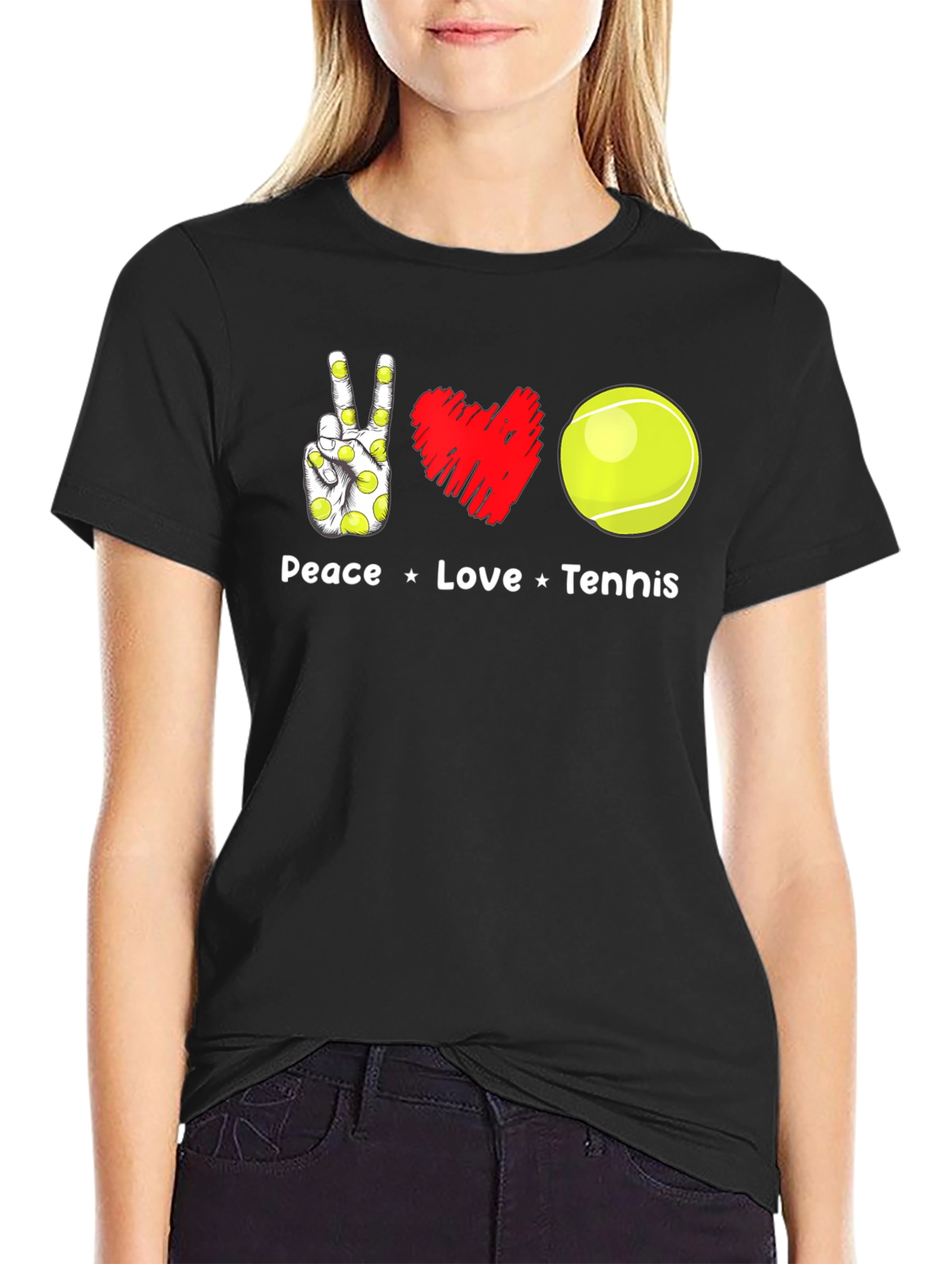 Peace Love Tennis T-Shirt