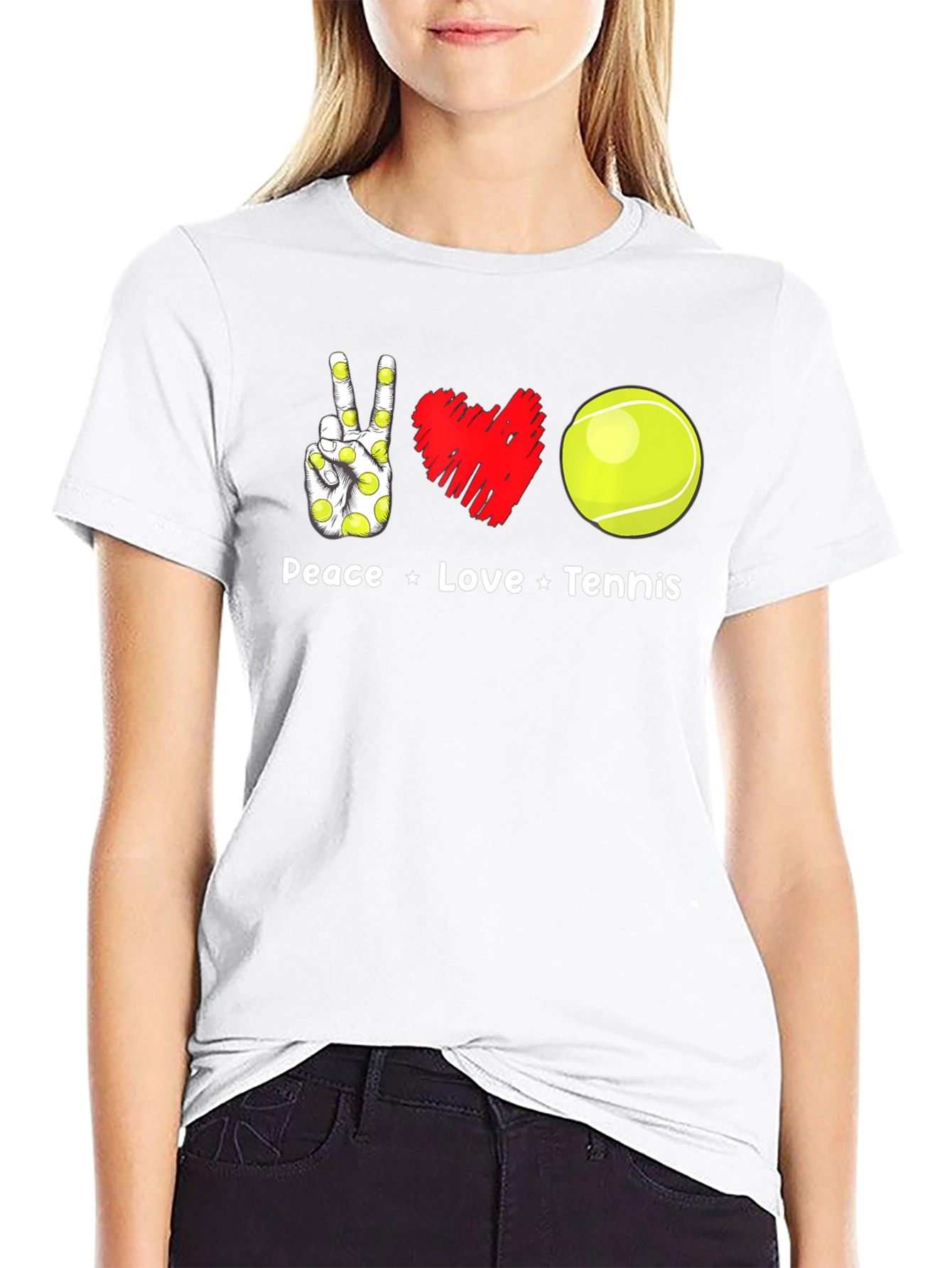 Peace Love Tennis T-Shirt