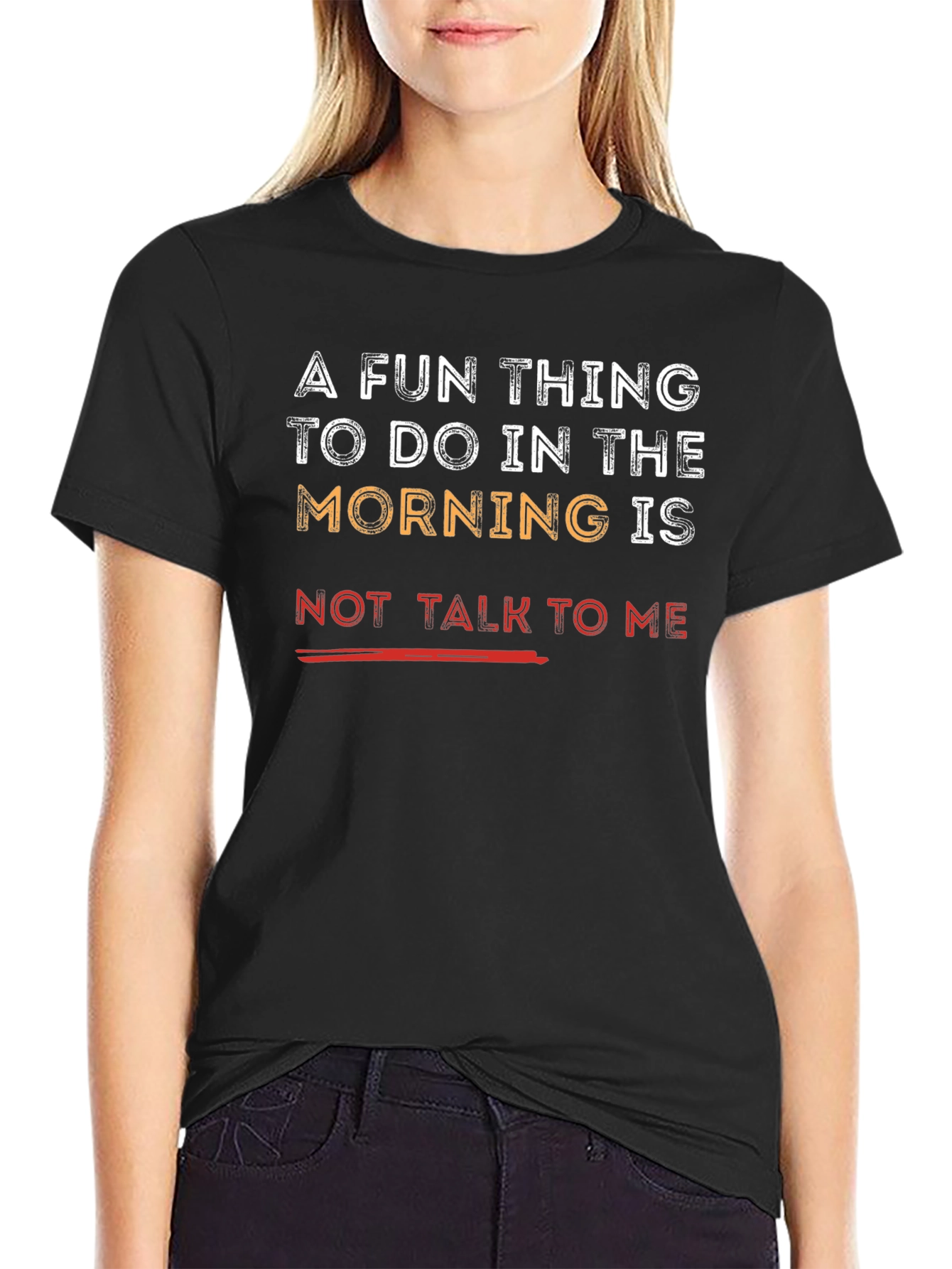 Funny Morning T-Shirt - Not Talk To Me