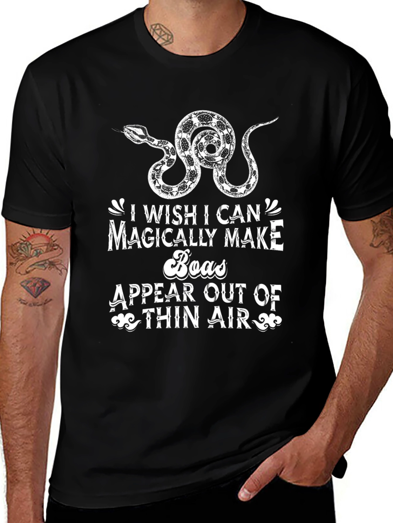 Magically Make Boas T-Shirt Funny Snake Lover Gift