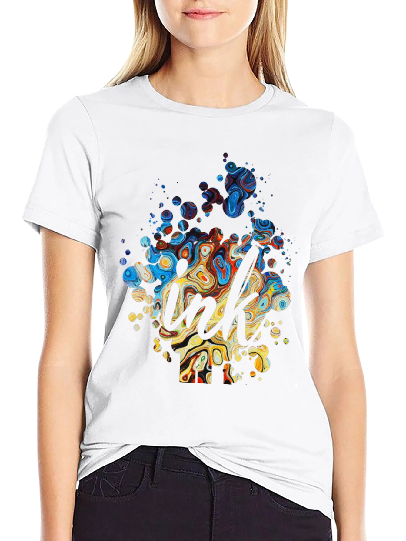 Ink Splash T-Shirt - Stylish Mens Tee