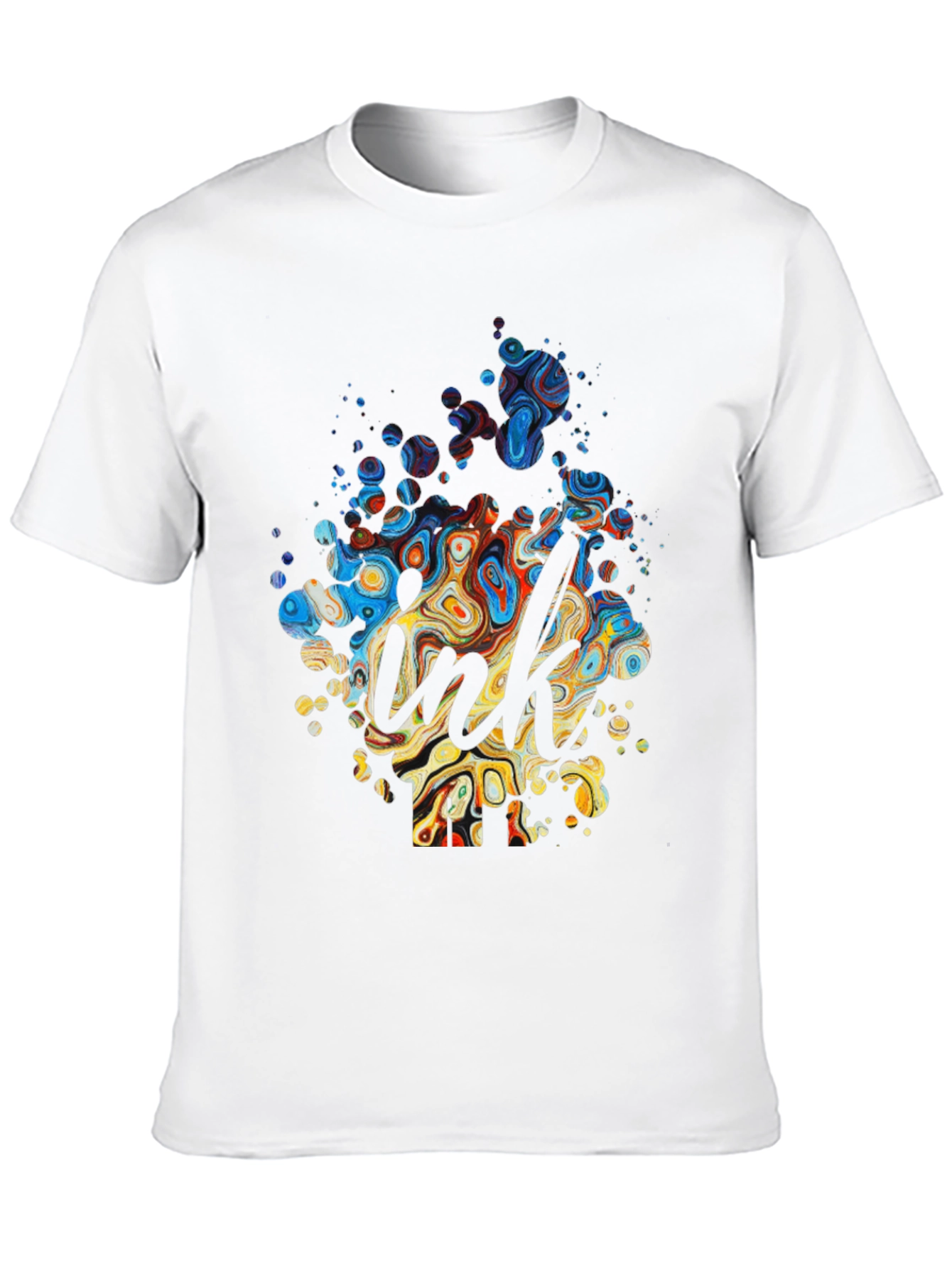 Ink Splash T-Shirt - Stylish Mens Tee