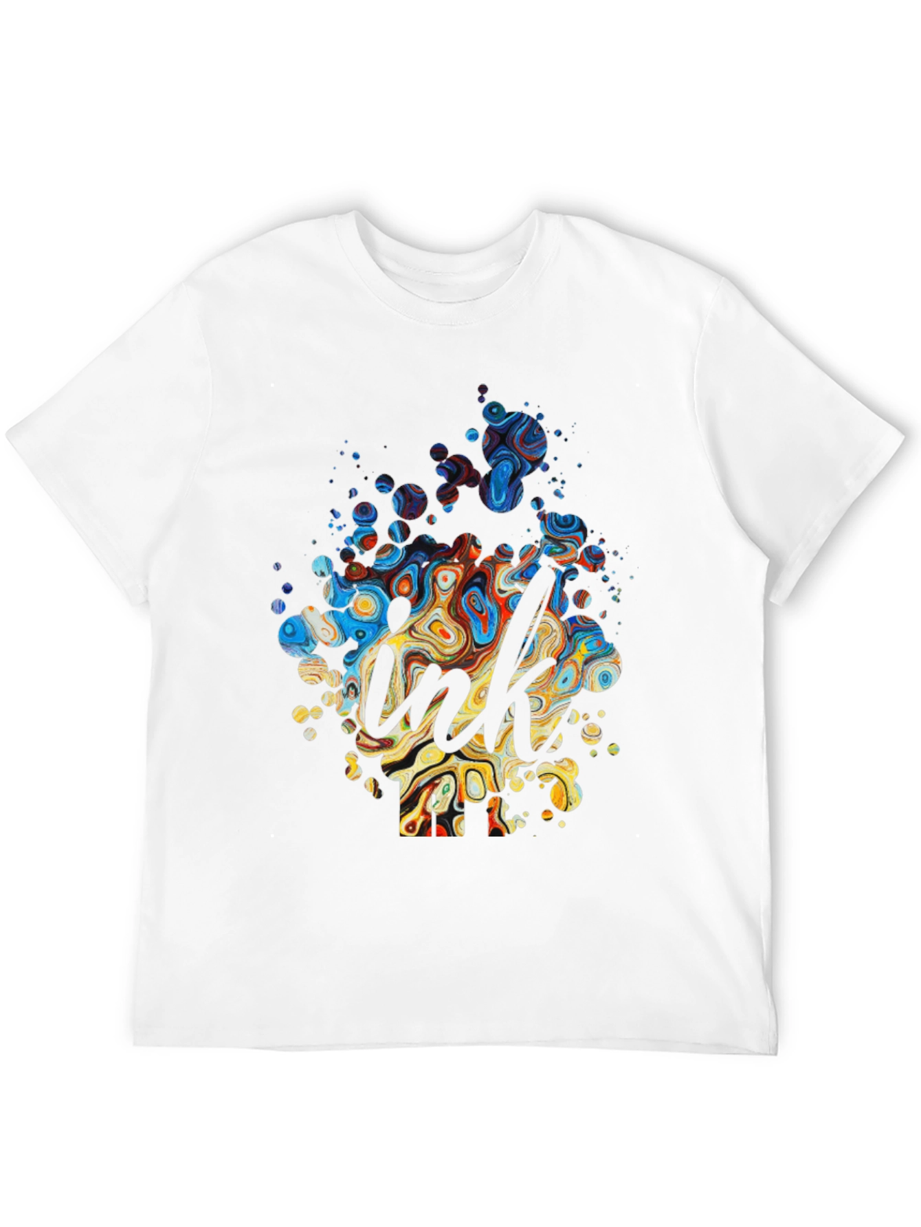 Ink Splash T-Shirt - Stylish Mens Tee