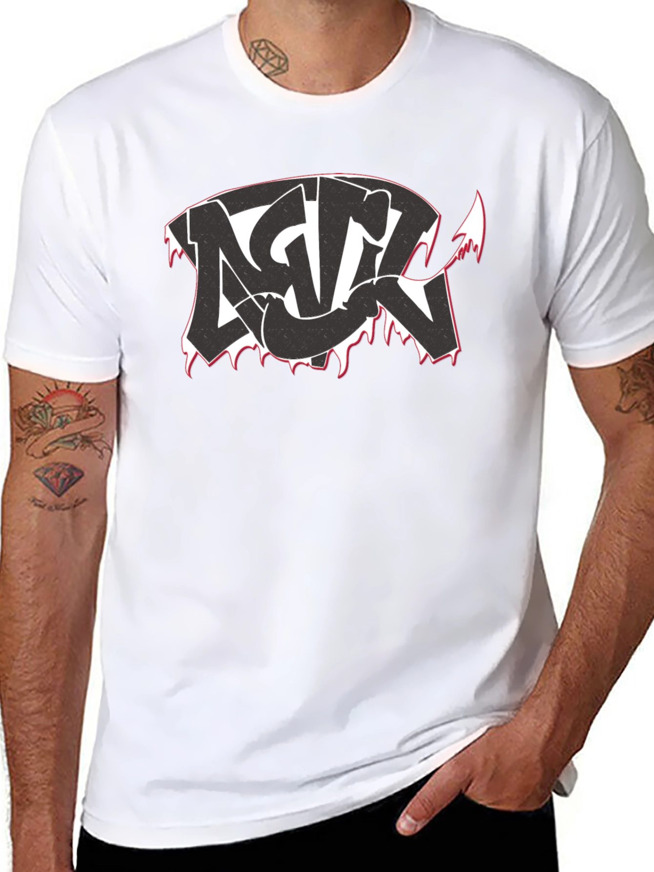 Edgy Graphic Tee - Streetwear Style