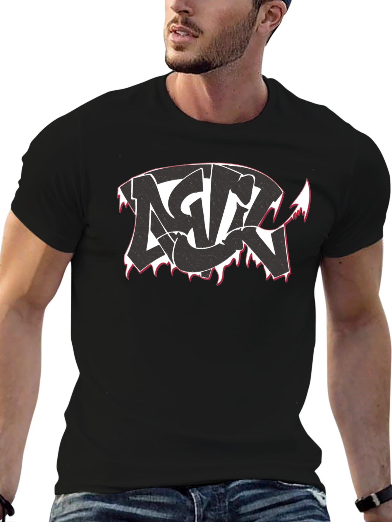 Edgy Graphic Tee - Streetwear Style
