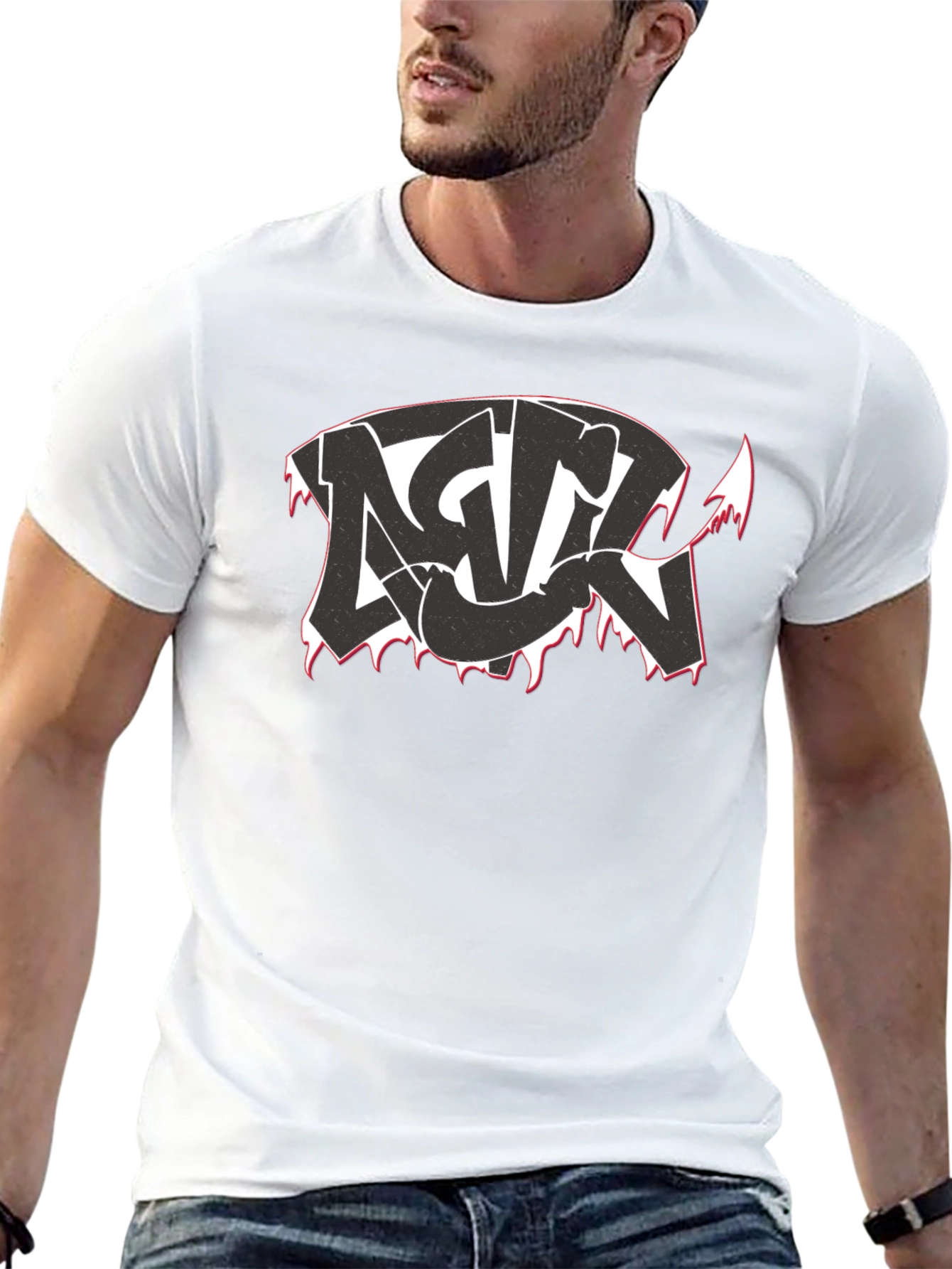 Edgy Graphic Tee - Streetwear Style