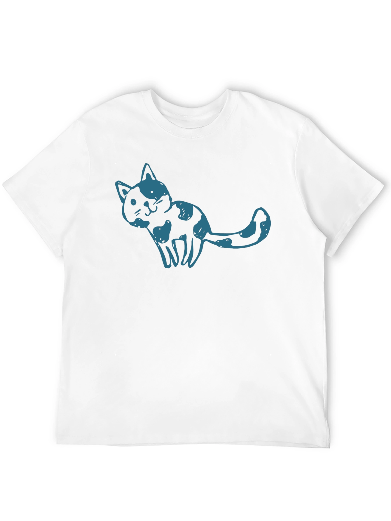 Cool Cat Graphic T-Shirt - Unisex Black Tee