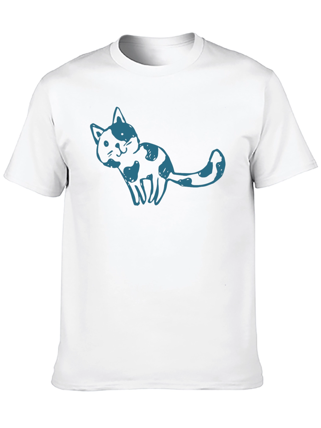 Cool Cat Graphic T-Shirt - Unisex Black Tee