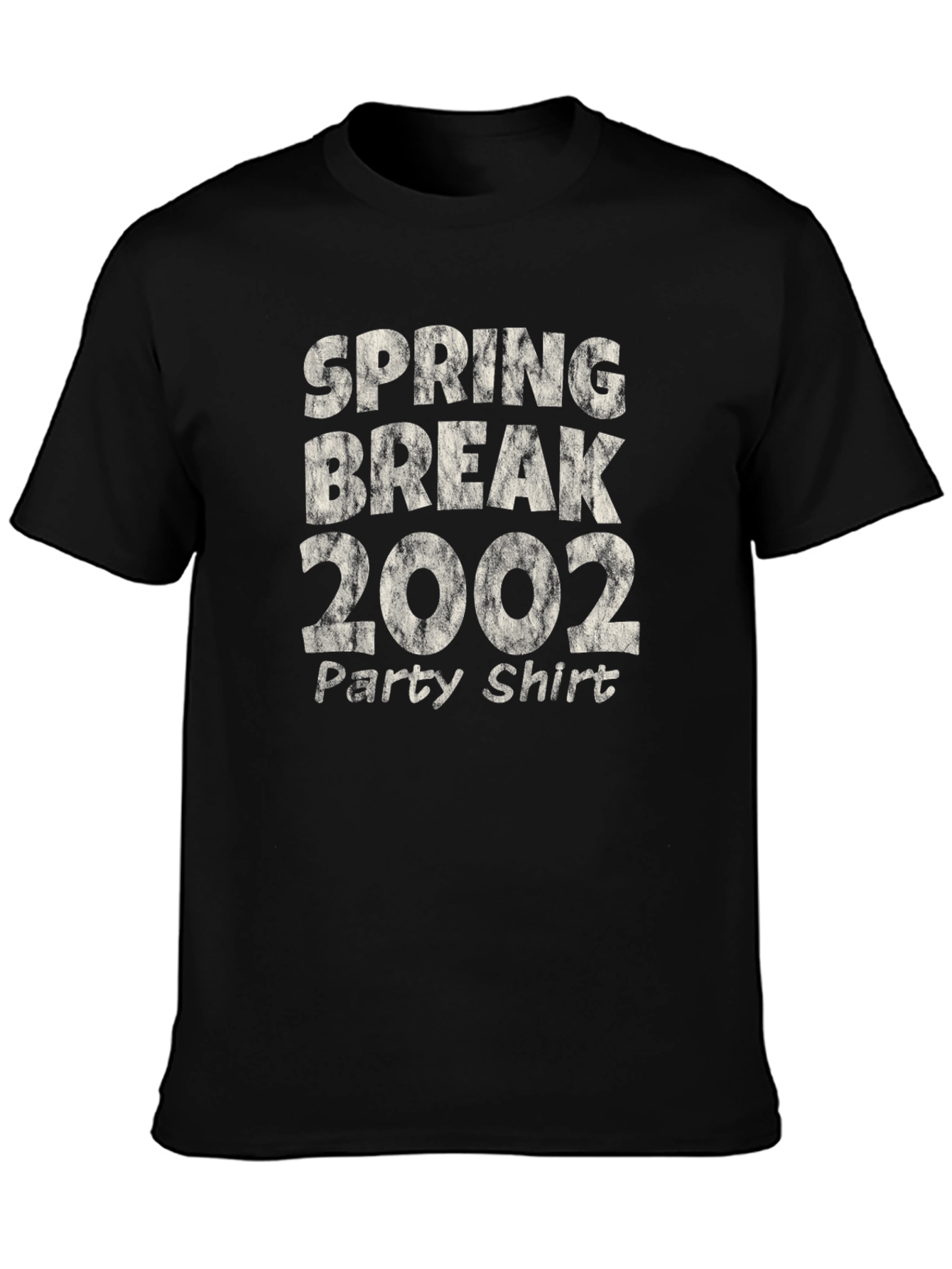 Spring Break 2002 Party Shirt Black Tee