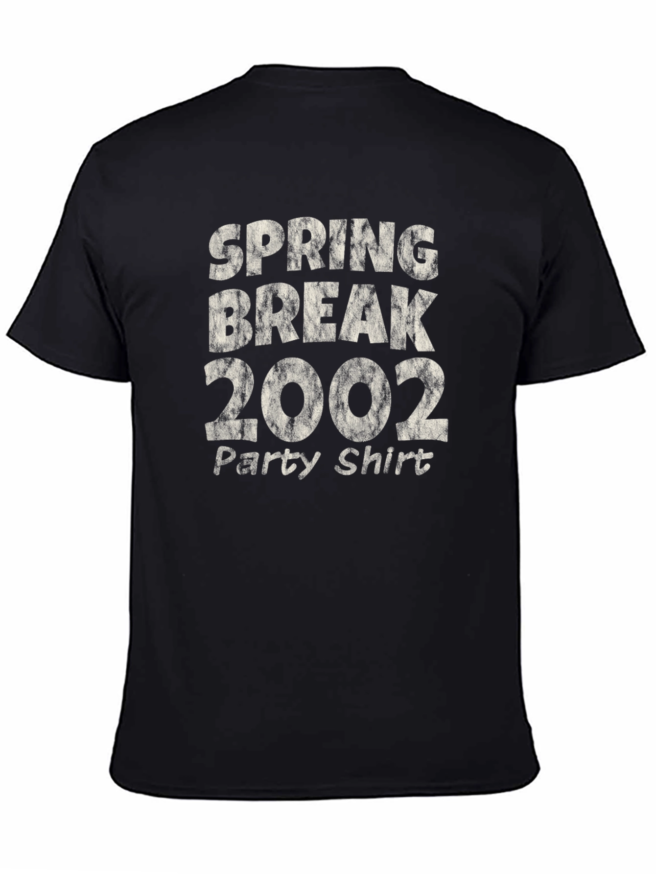 Spring Break 2002 Party Shirt Black Tee