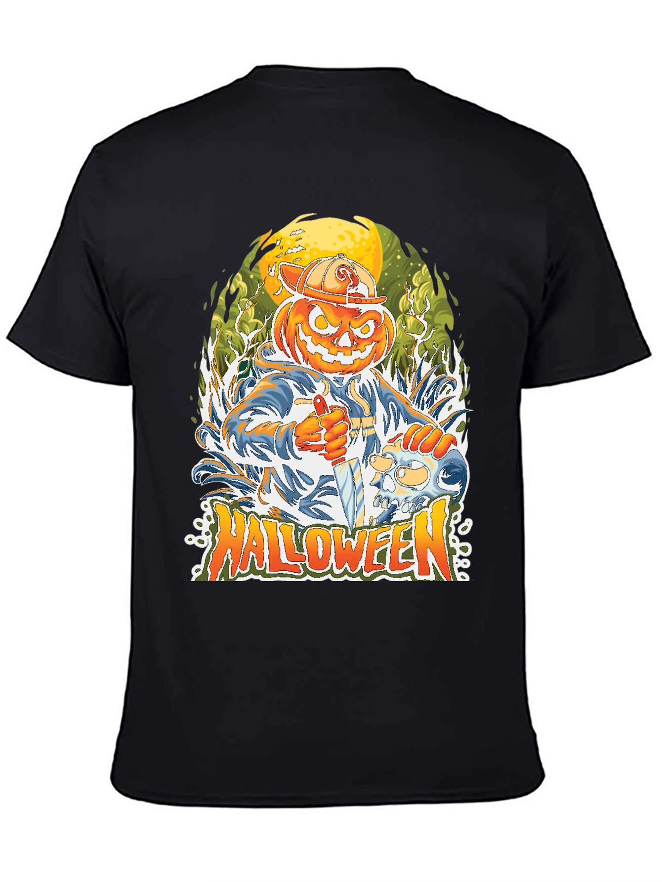 Halloween Pumpkin Head T-Shirt