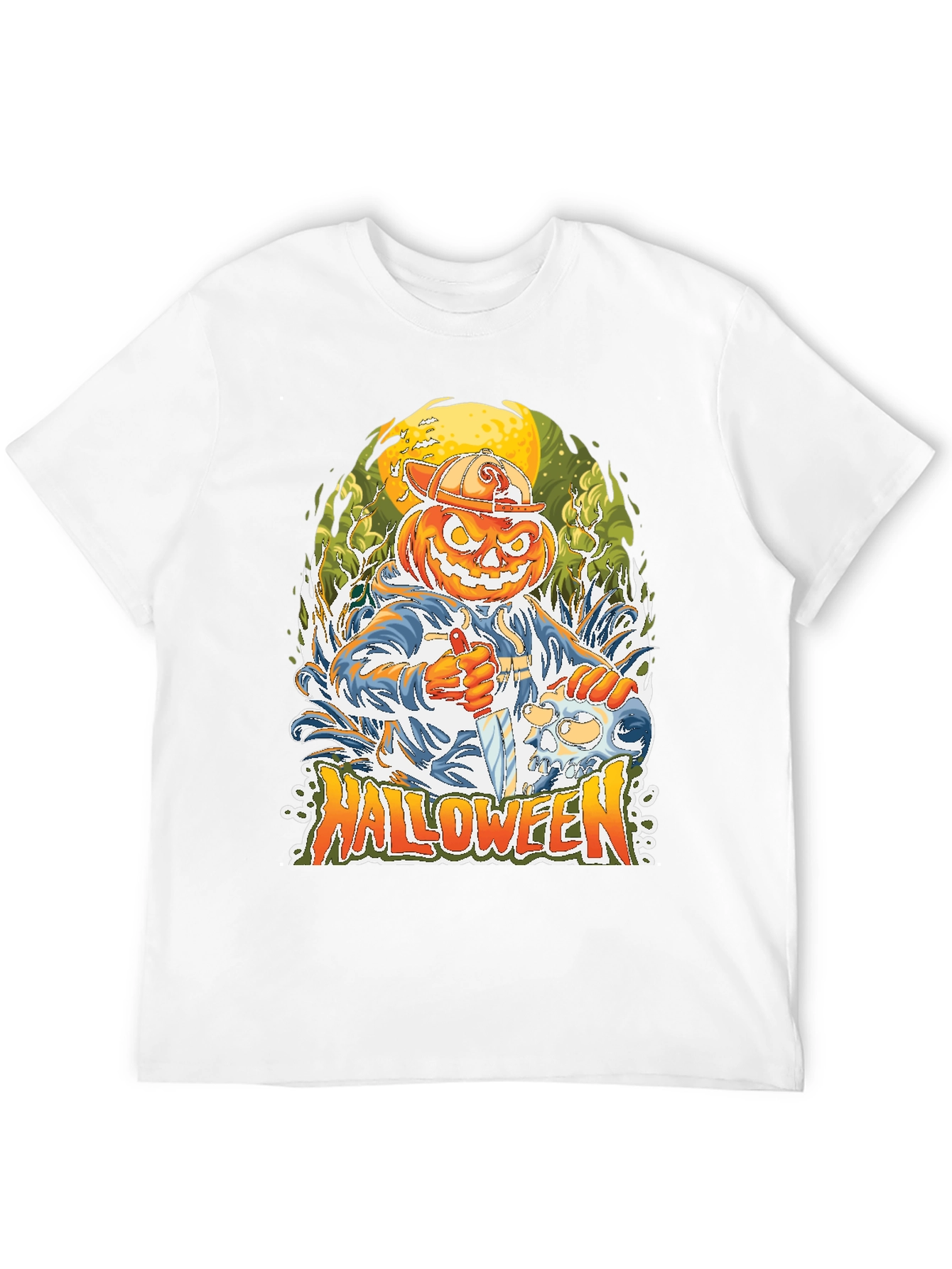 Halloween Pumpkin Head T-Shirt