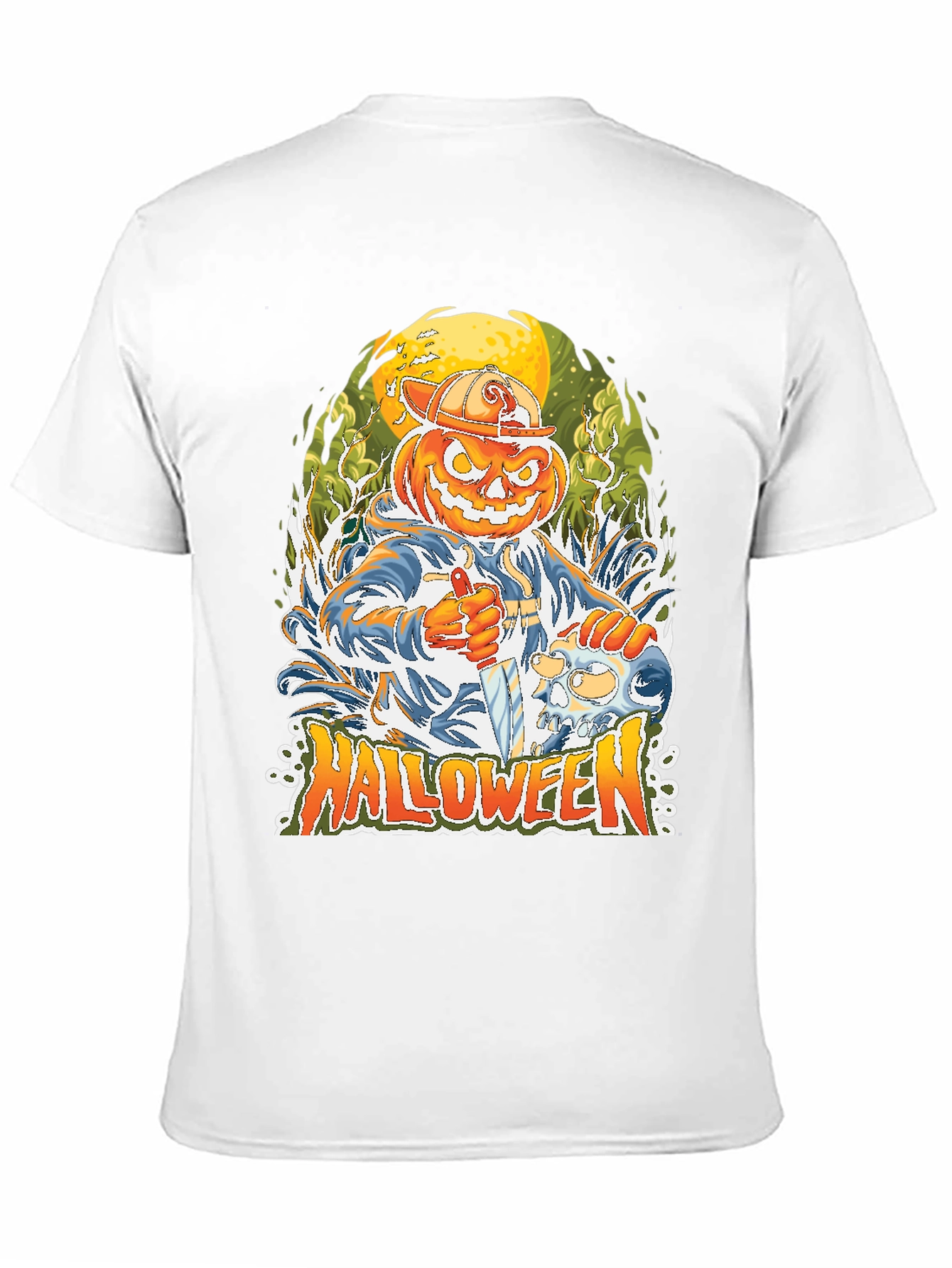 Halloween Pumpkin Head T-Shirt