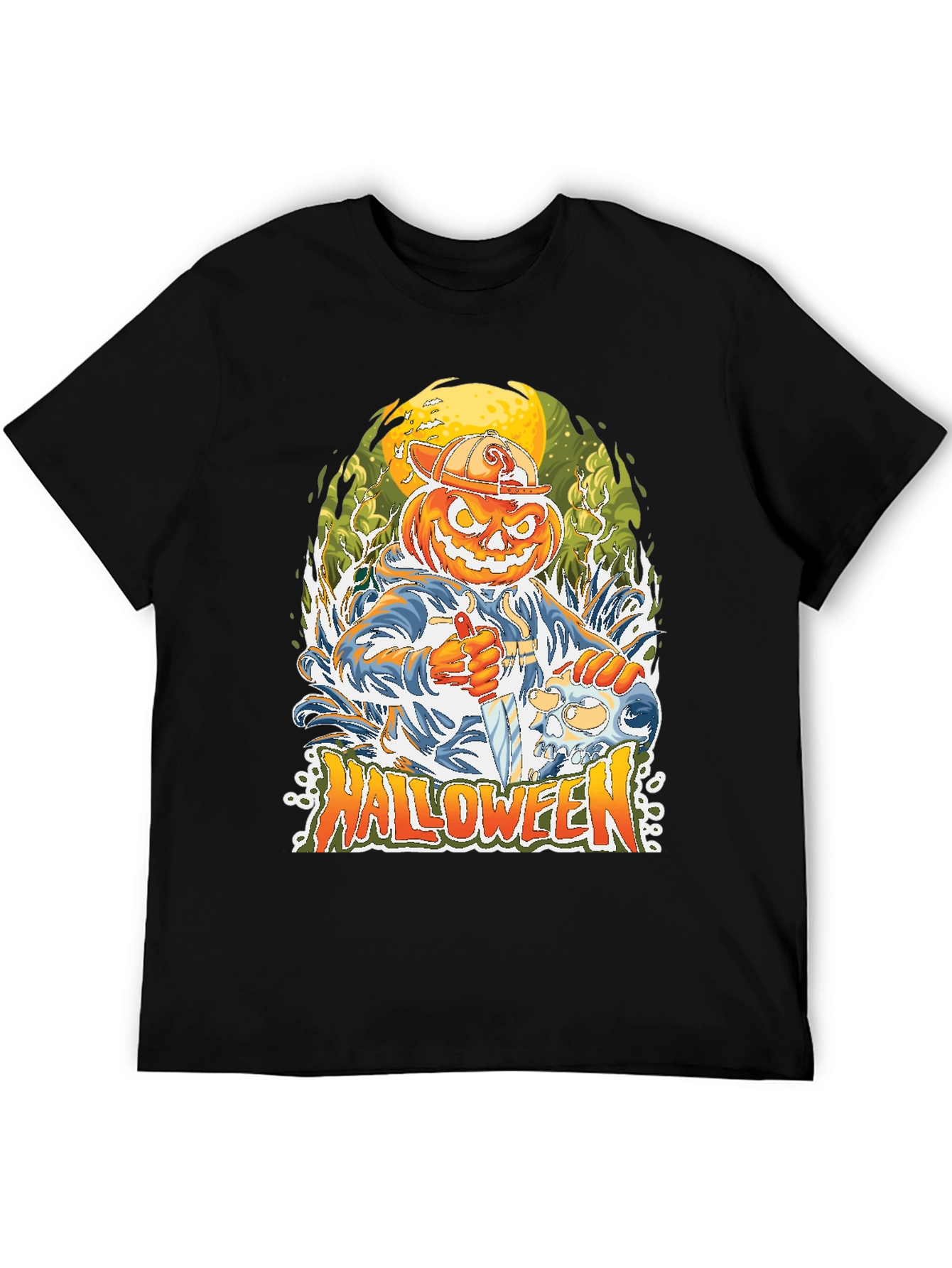 Halloween Pumpkin Head T-Shirt
