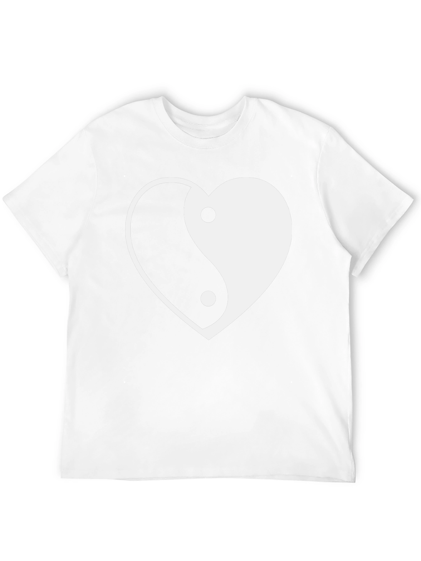 Yin Yang Heart Graphic Tee - Stylish Comfort