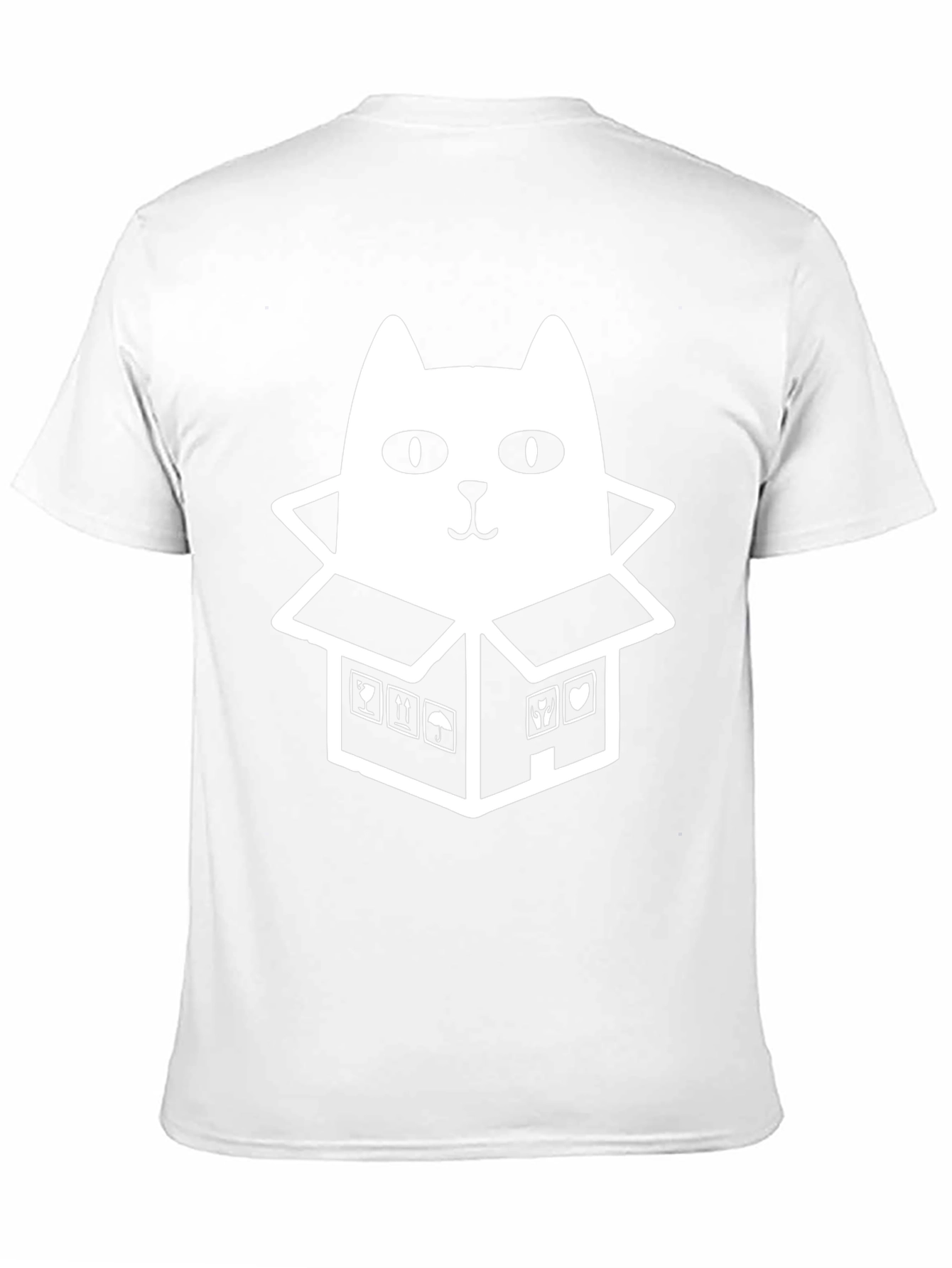 Cat in a Box Graphic Tee - Black
