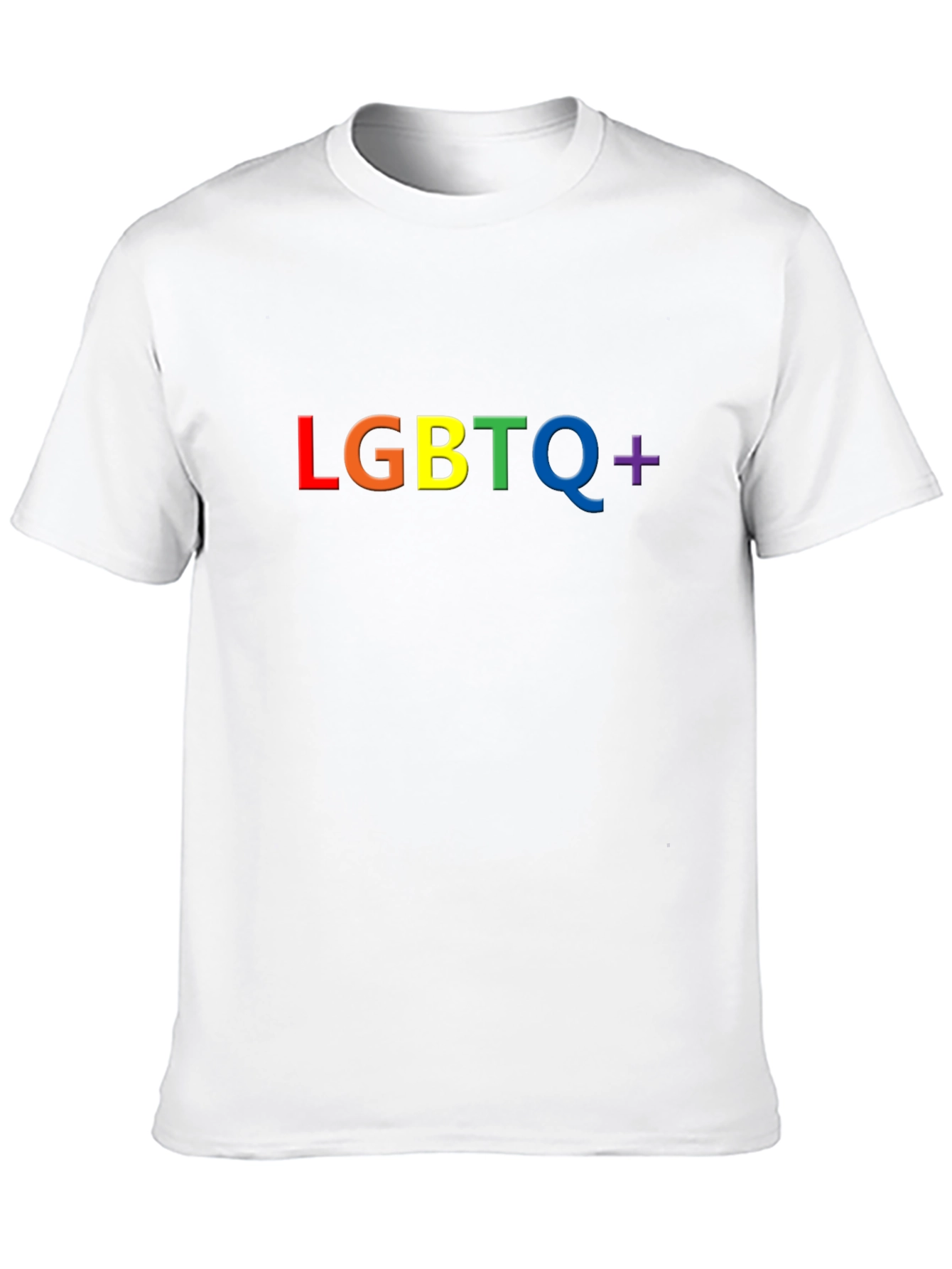 LGBTQ+ Pride Rainbow T-Shirt - Black