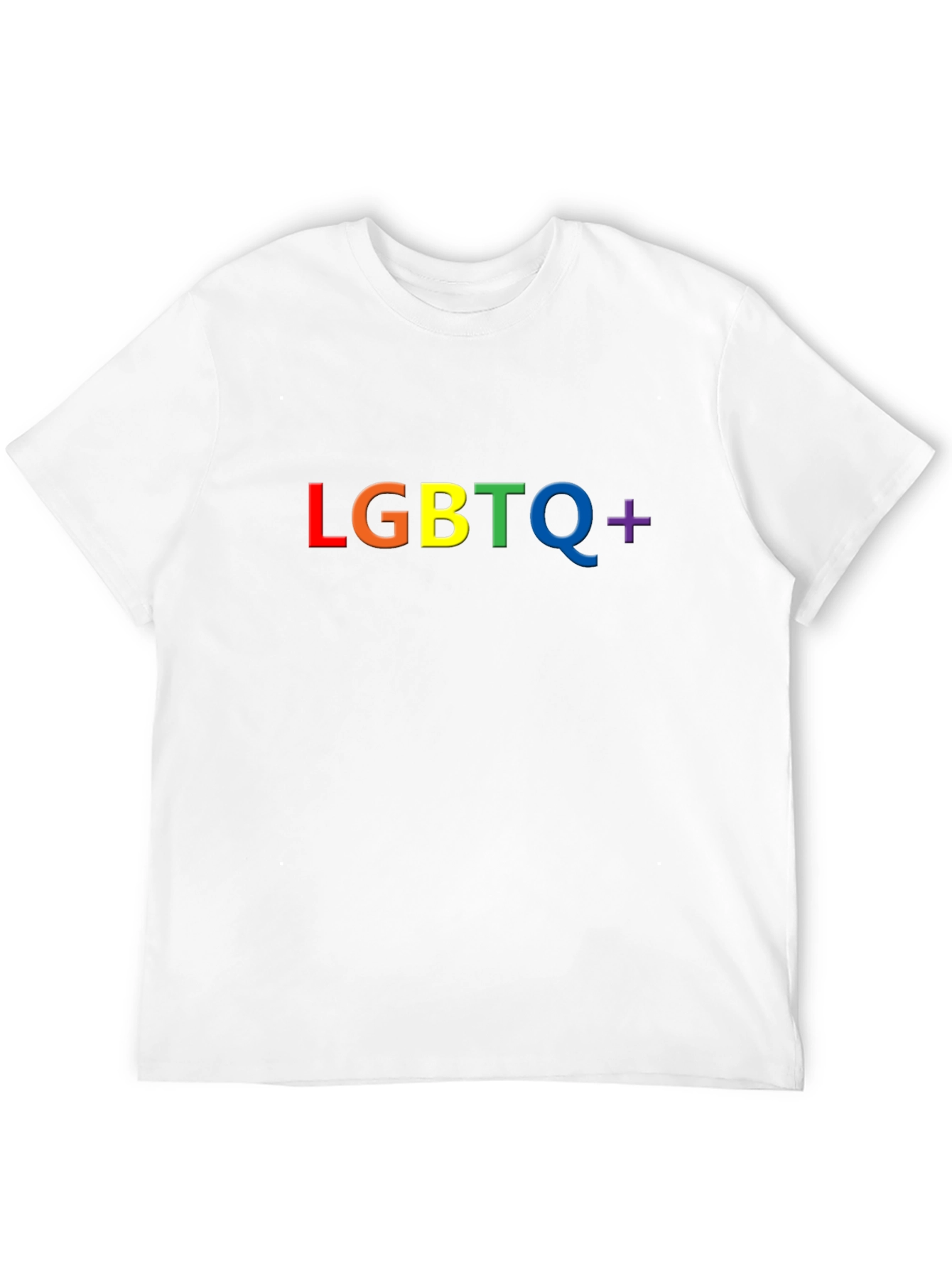 LGBTQ+ Pride Rainbow T-Shirt - Black