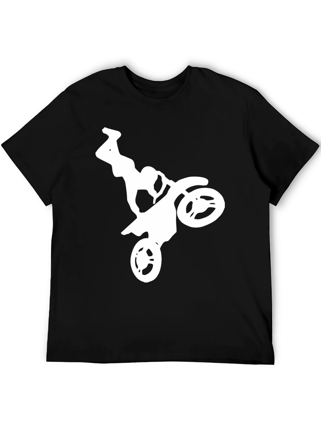 Motocross Rider Graphic Tee - Black