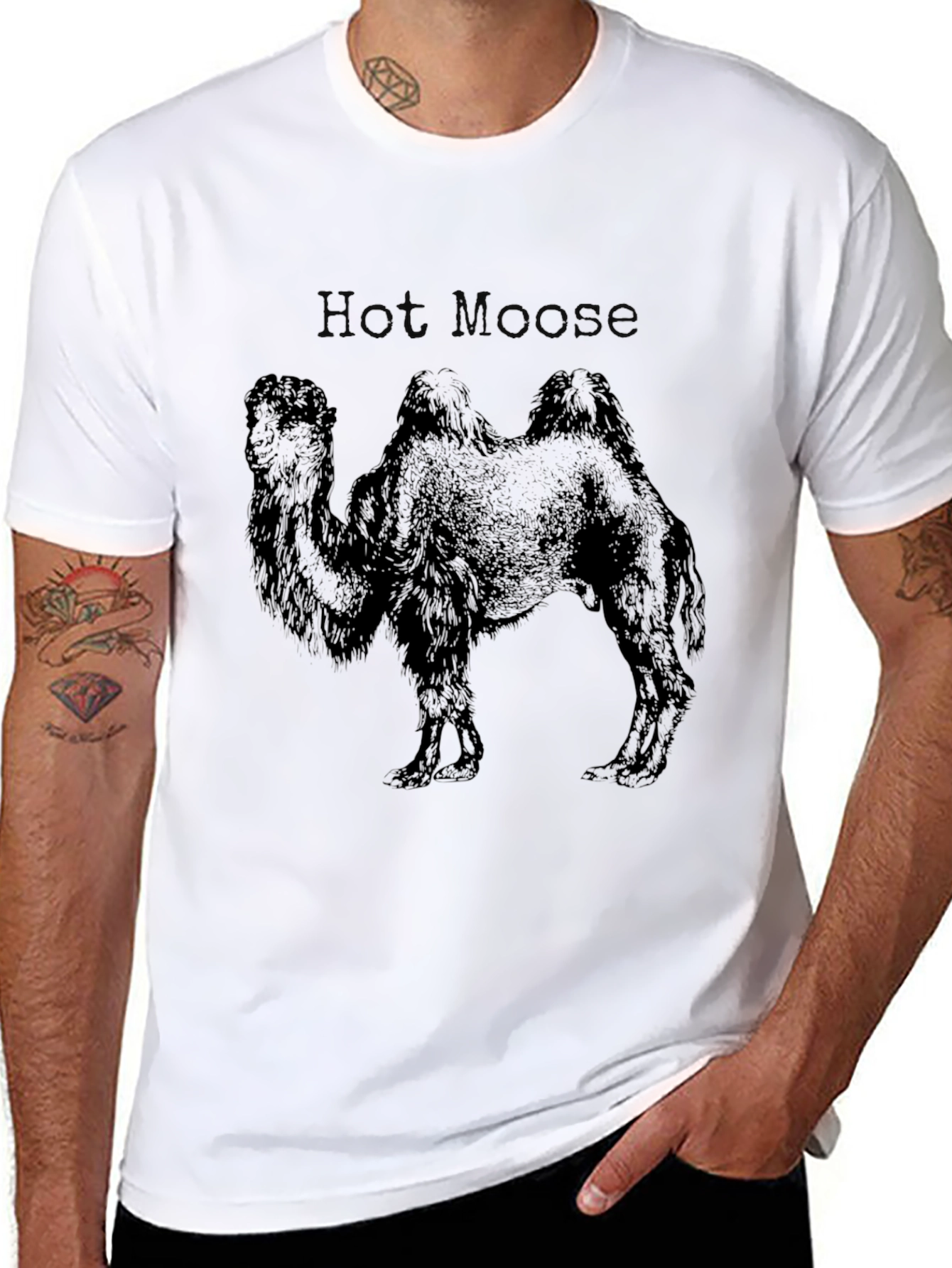 Hot Moose Camel Black T-Shirt