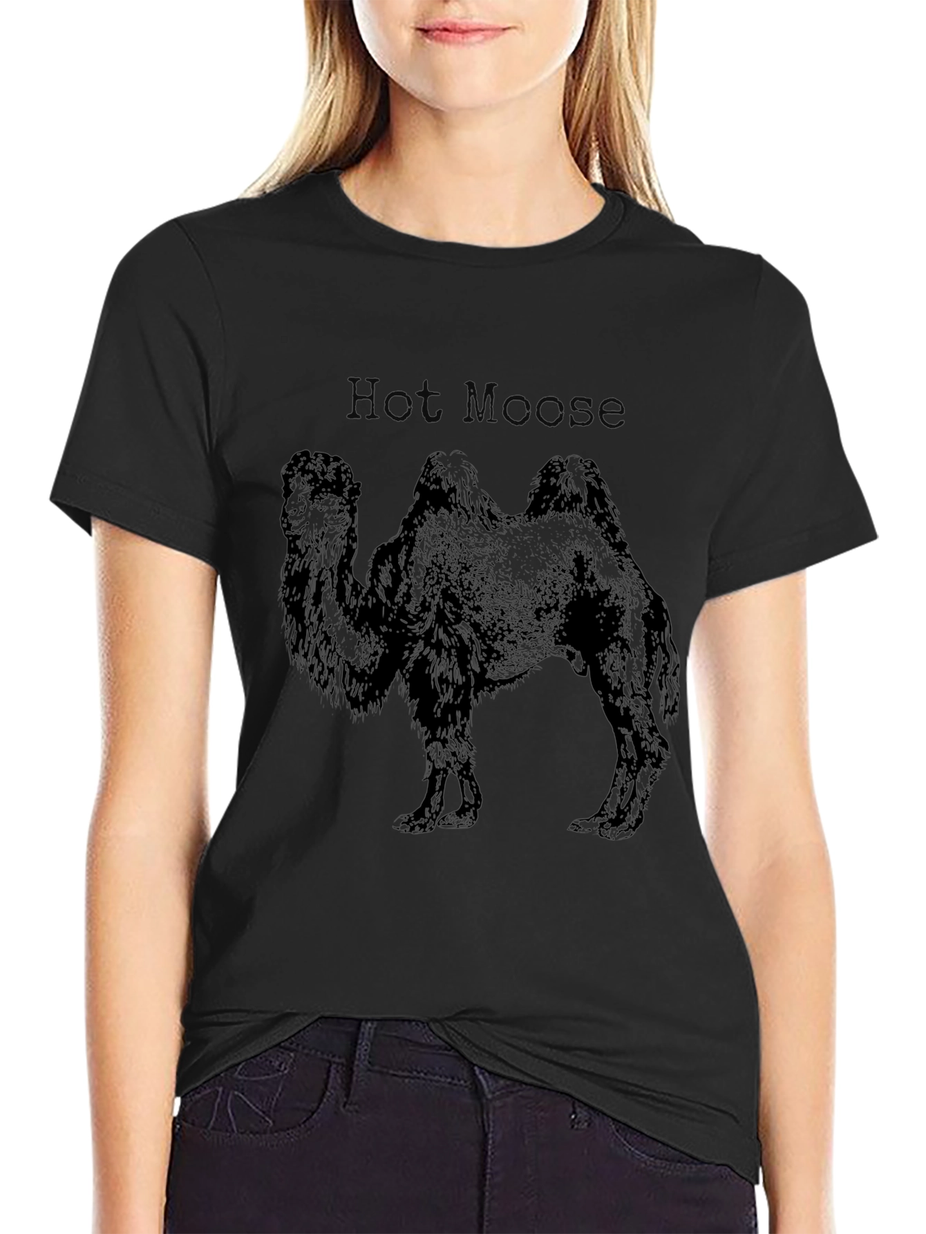 Hot Moose Camel Black T-Shirt