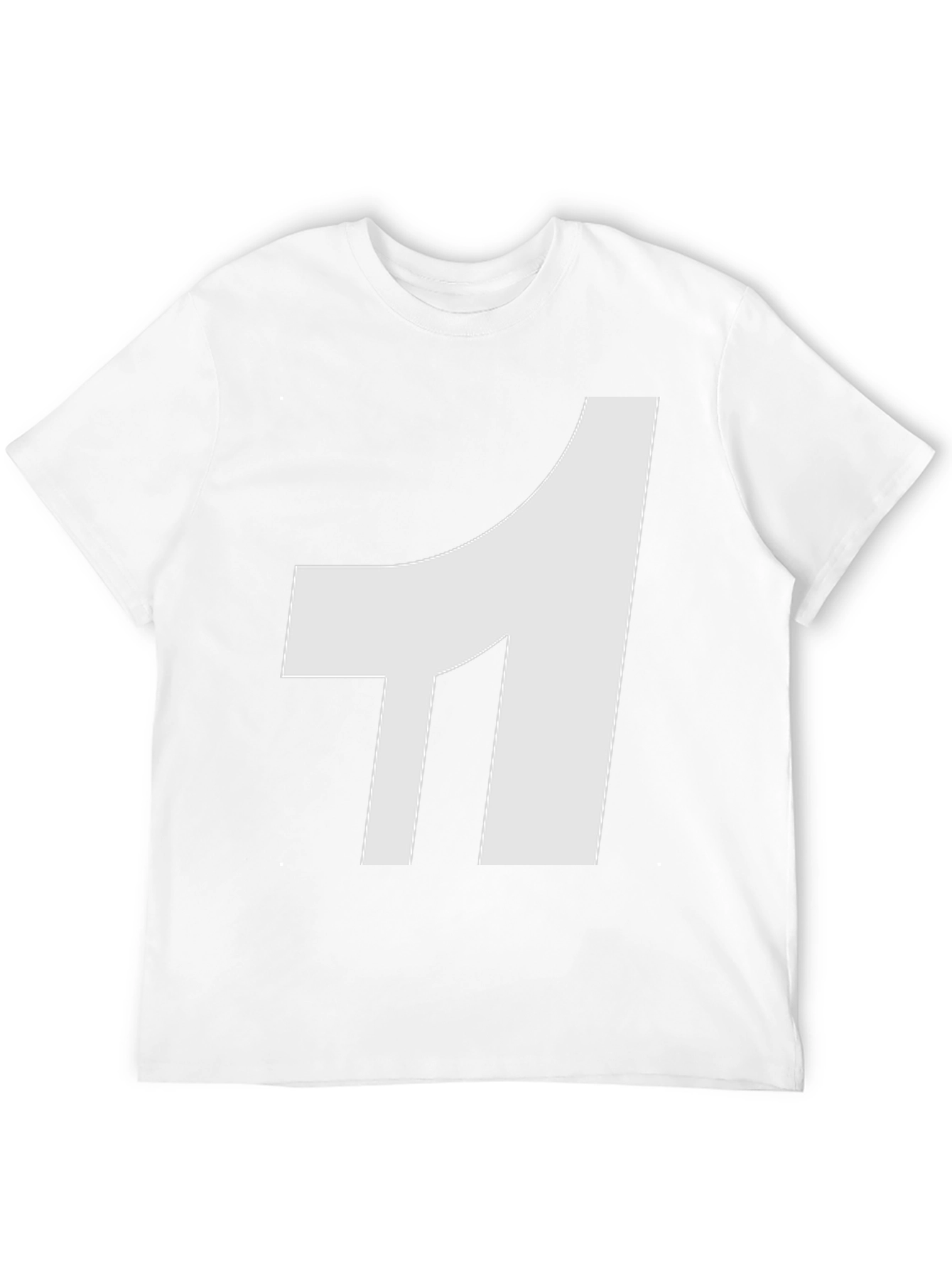 Bold White Number One Graphic Tee