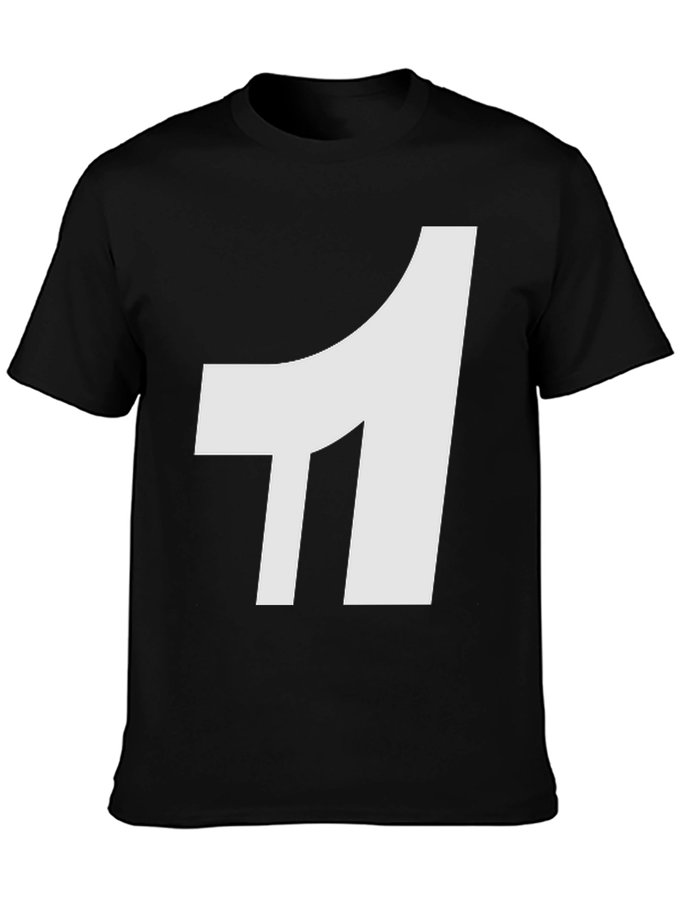 Bold White Number One Graphic Tee