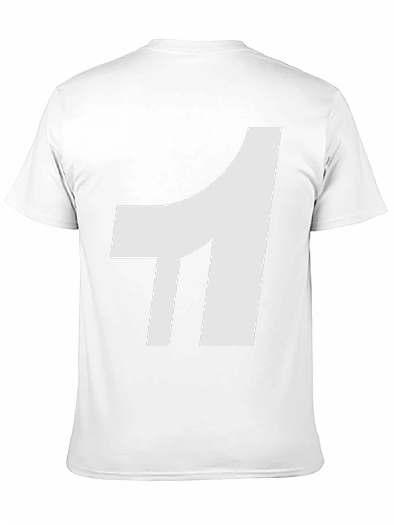 Bold White Number One Graphic Tee