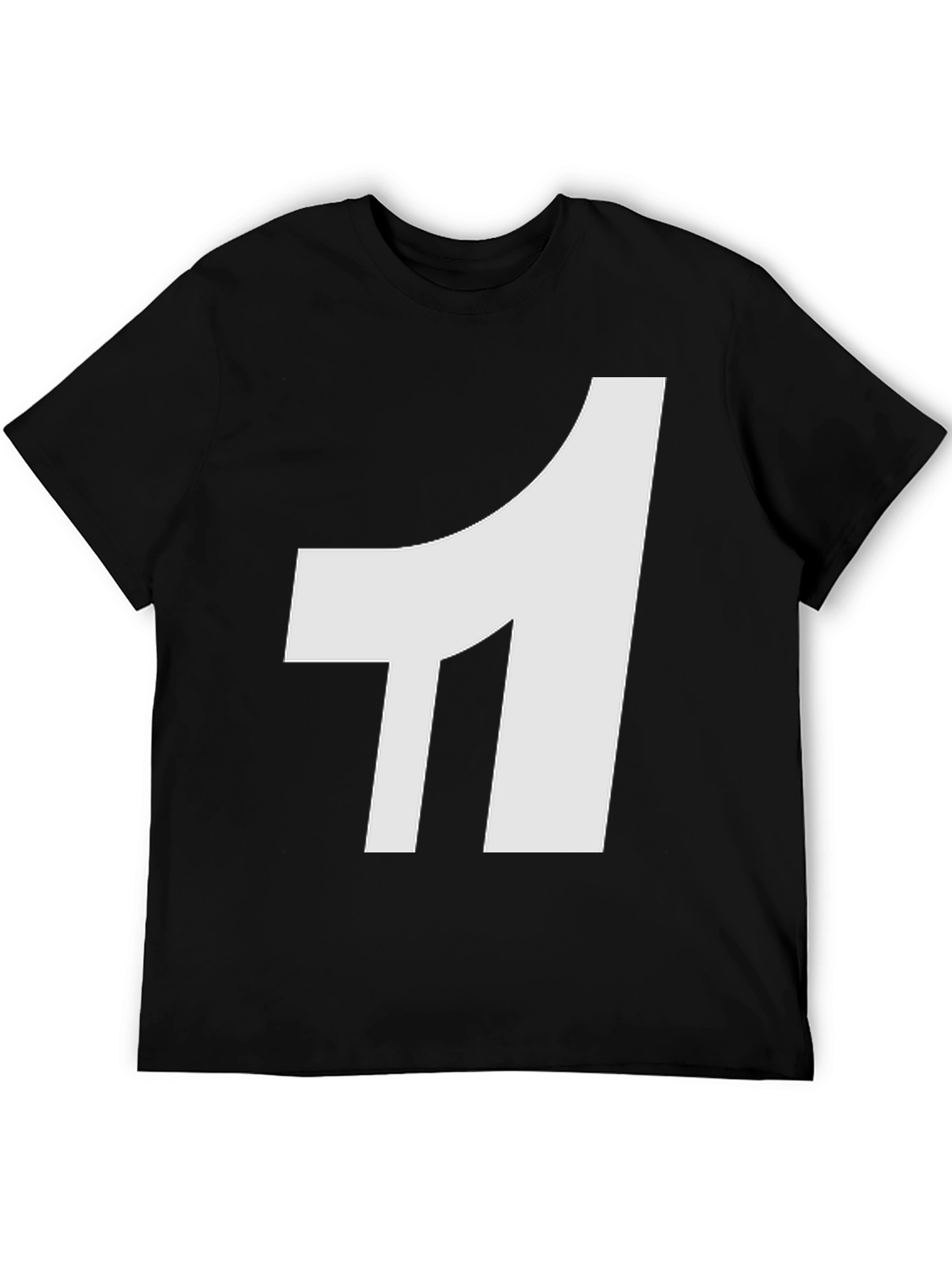 Bold White Number One Graphic Tee