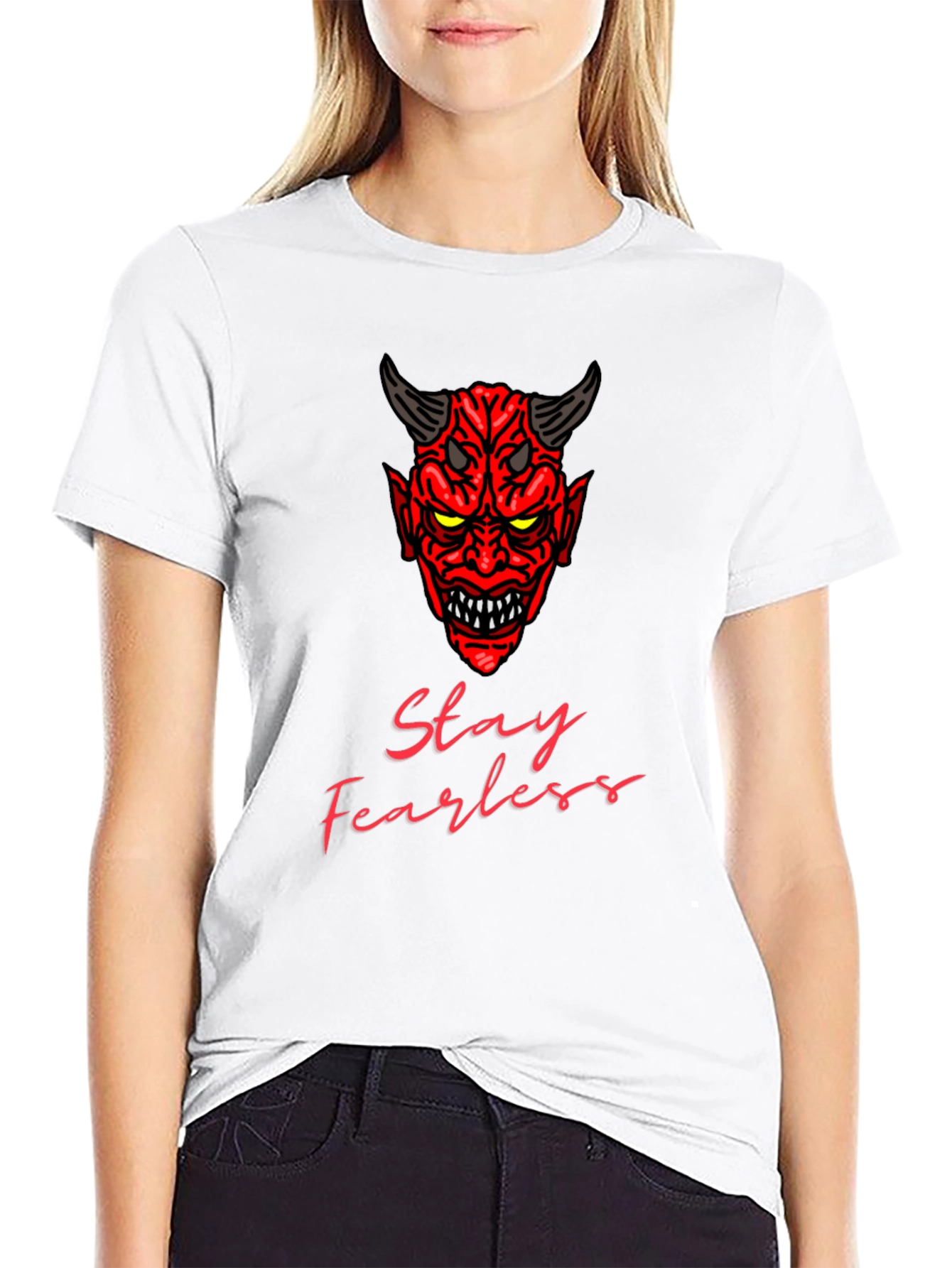 Stay Fearless Graphic Tee - Bold Devil Design