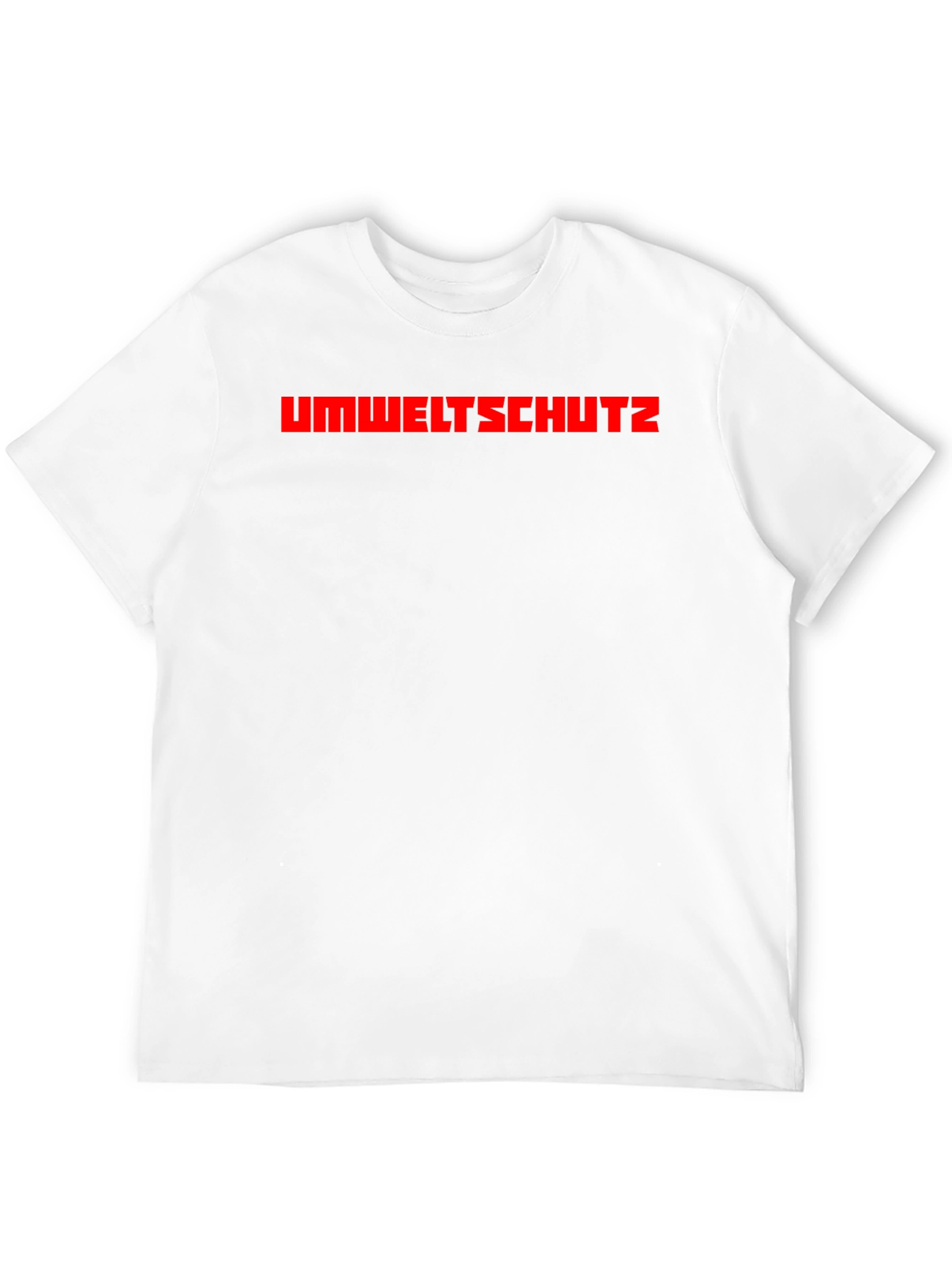 Umweltschutz T-Shirt - Black Crew Neck Tee