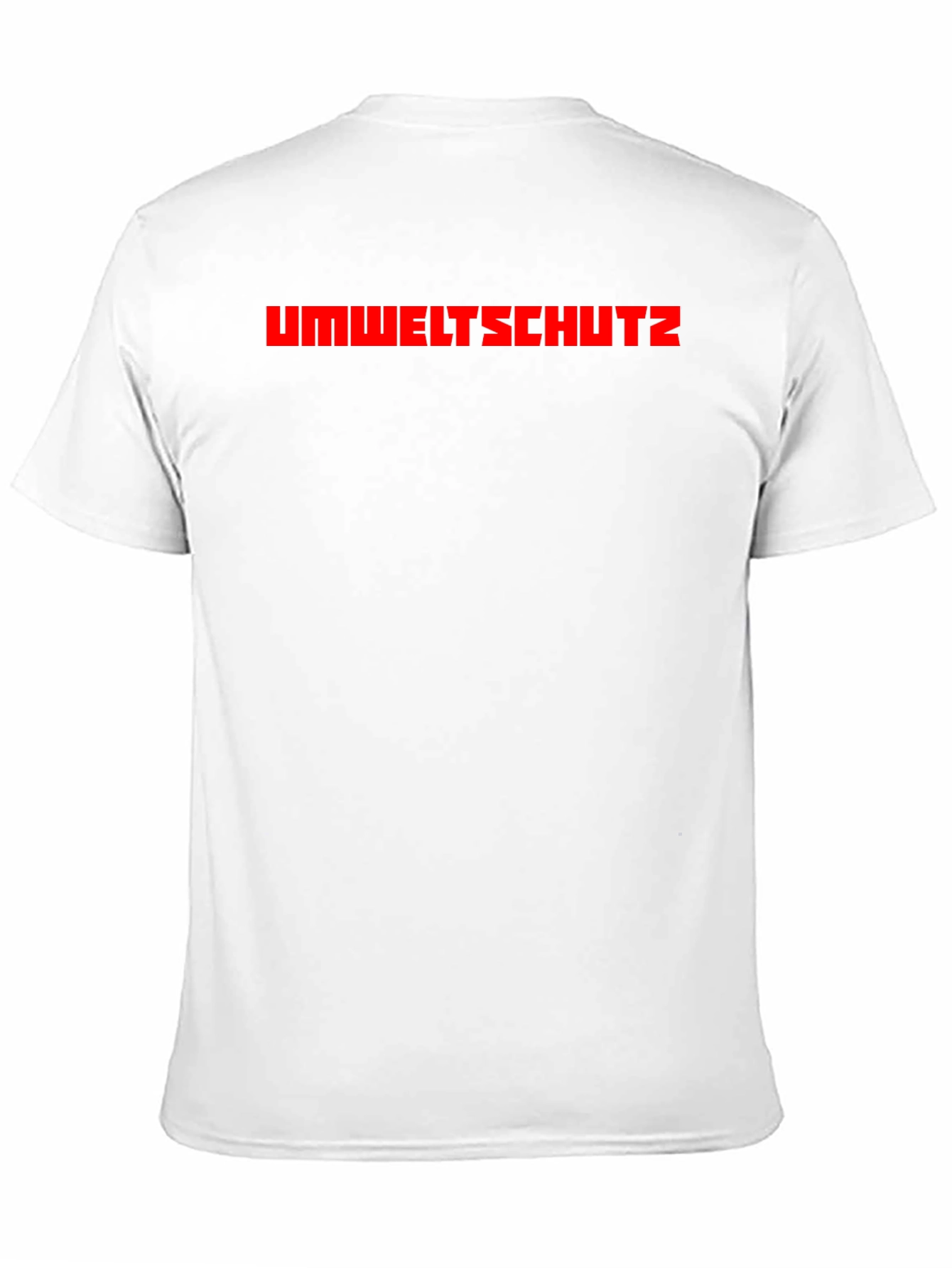 Umweltschutz T-Shirt - Black Crew Neck Tee