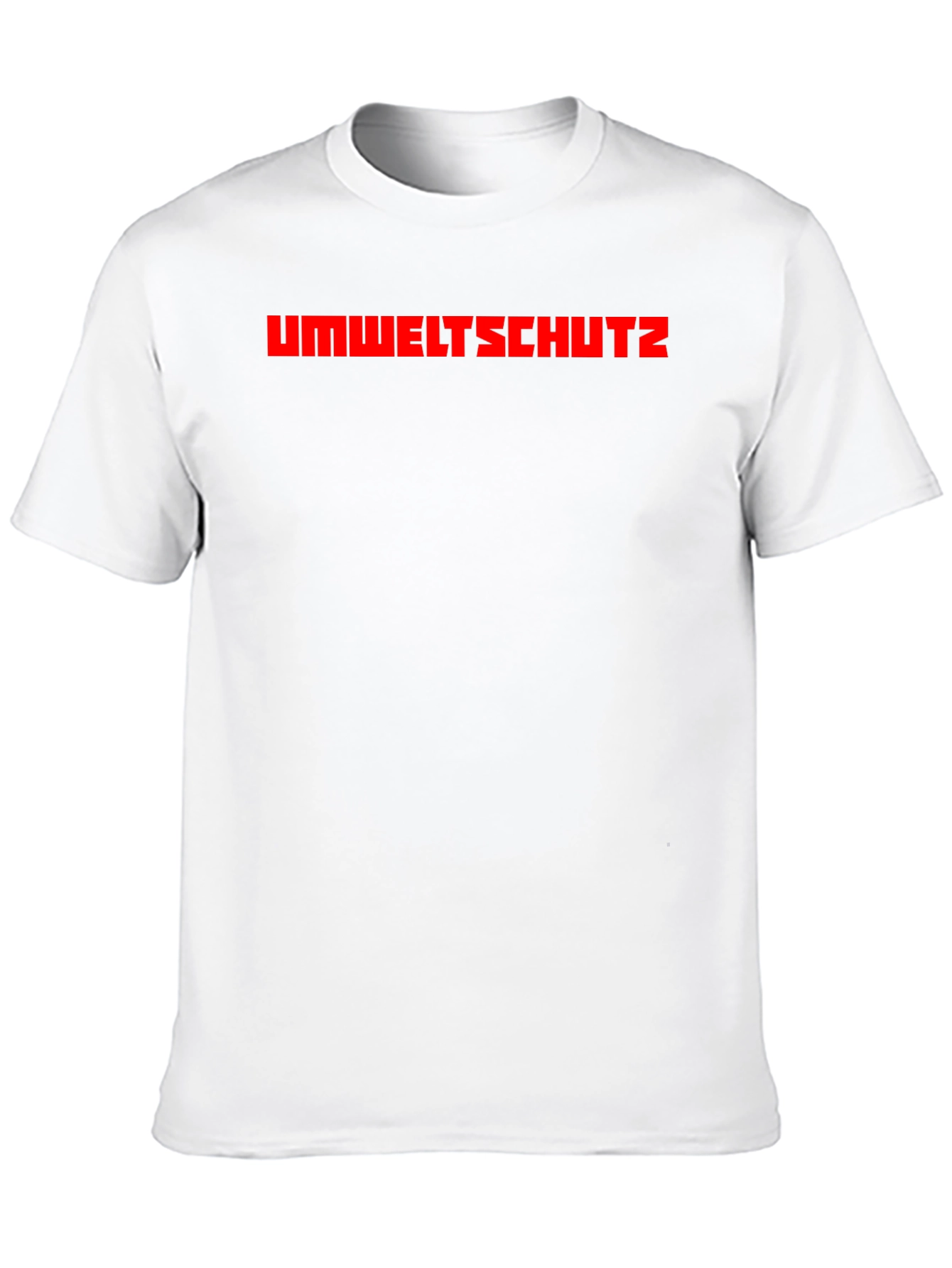 Umweltschutz T-Shirt - Black Crew Neck Tee