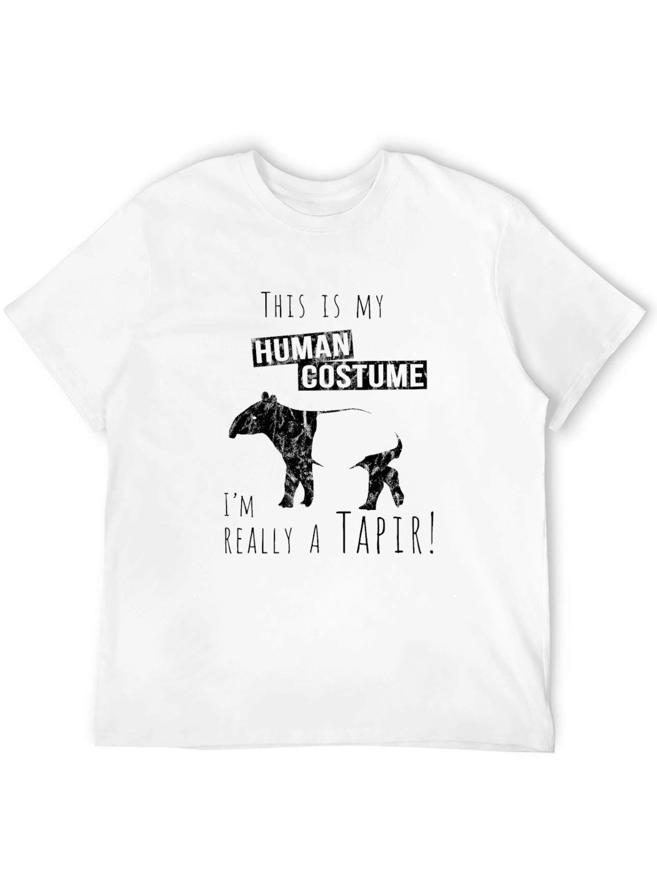 Human Costume Tapir T-Shirt - Funny Animal Tee