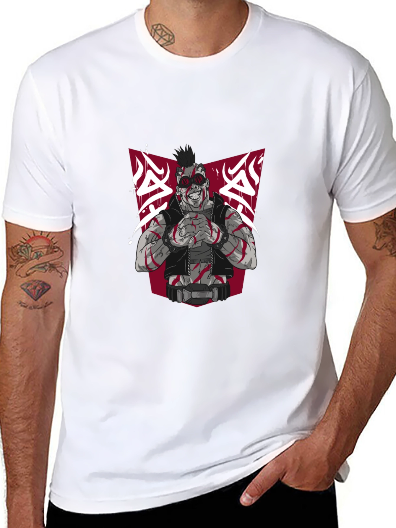 Edgy Graphic Tee - Punk Rock Design