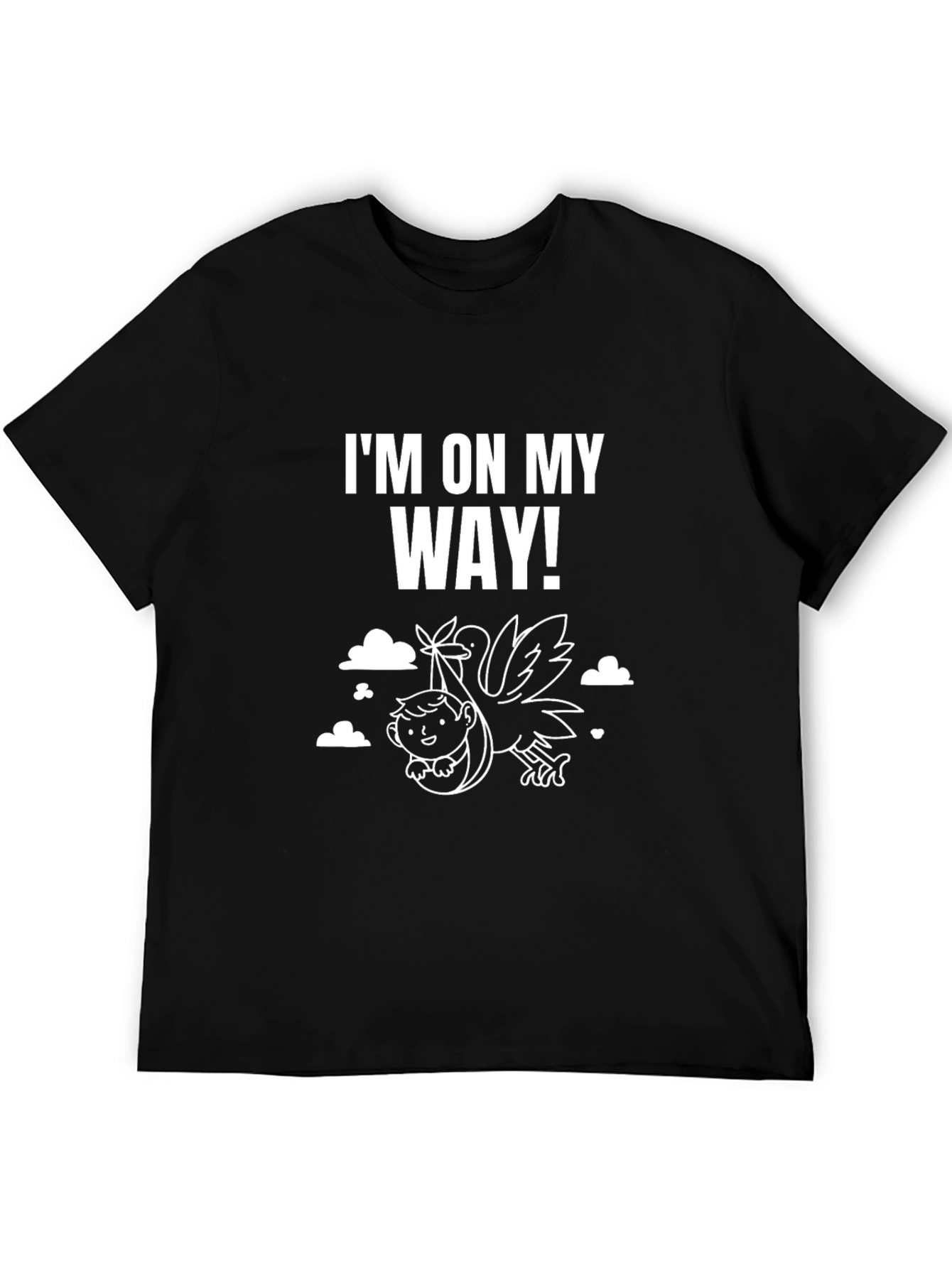 Im On My Way Baby Stork T-Shirt